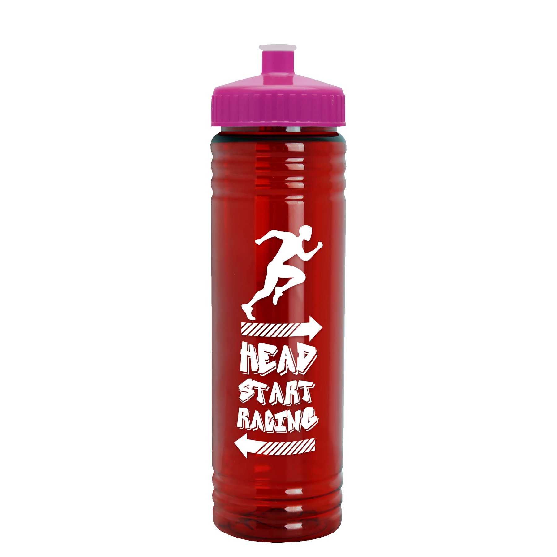 Picture of Garyline® Slim Fit RPET Bottle with Push-Pull Lid - 24 oz.