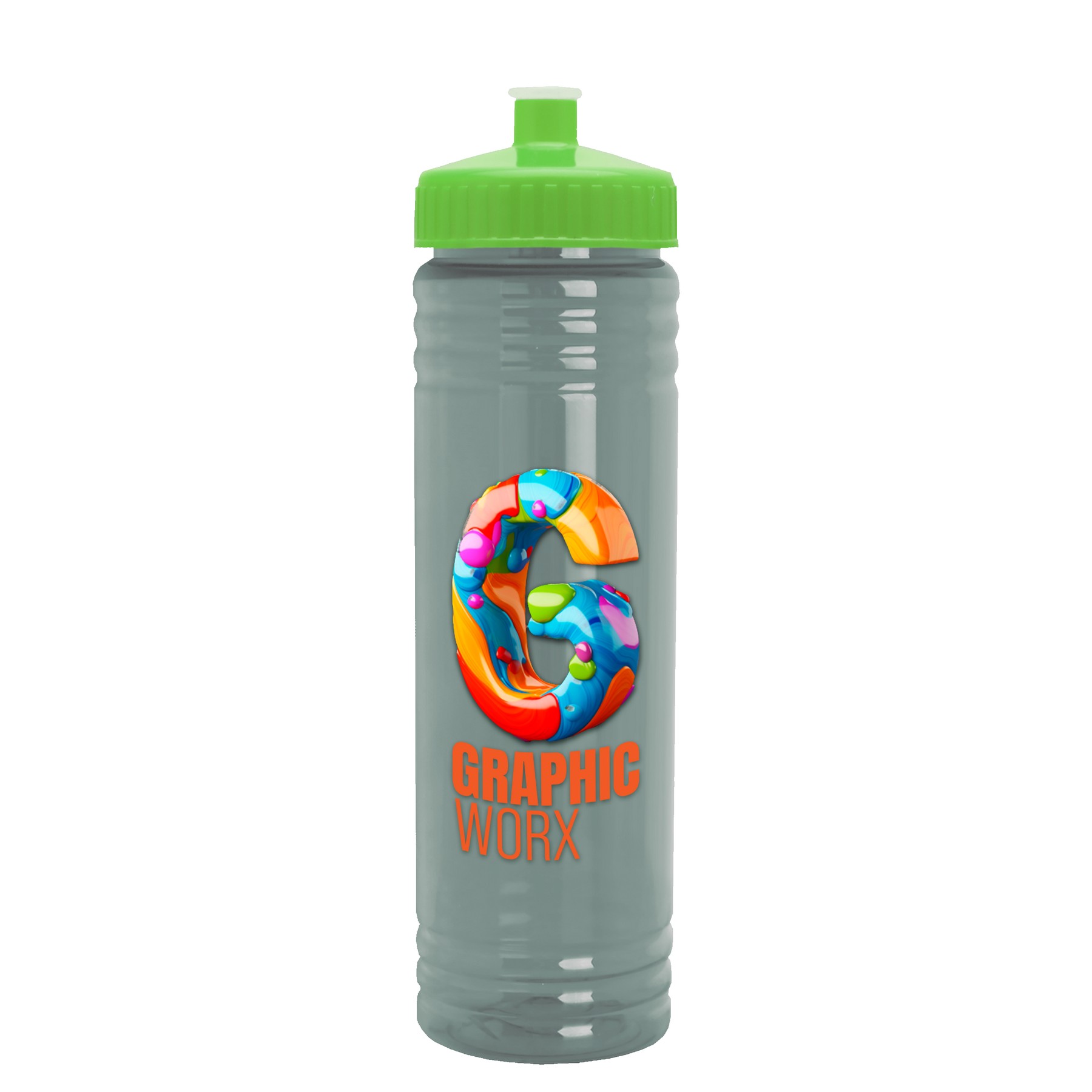 Picture of Garyline® Slim Fit RPET Bottle with Push-Pull Lid - 24 oz.