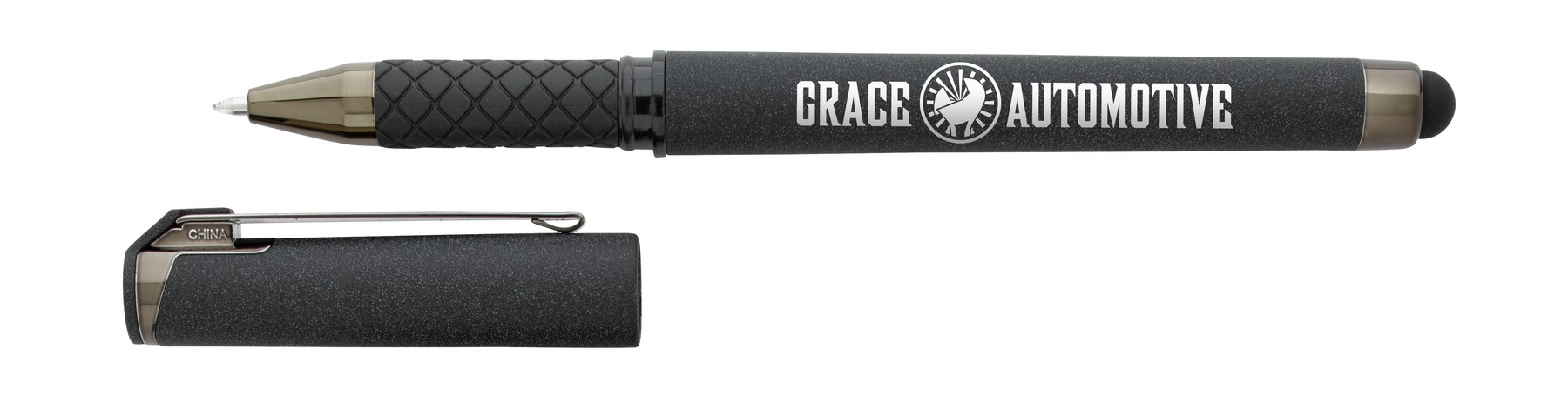 Picture of Good Value™ Cali Stylus Gunmetal Suede RABS Pen