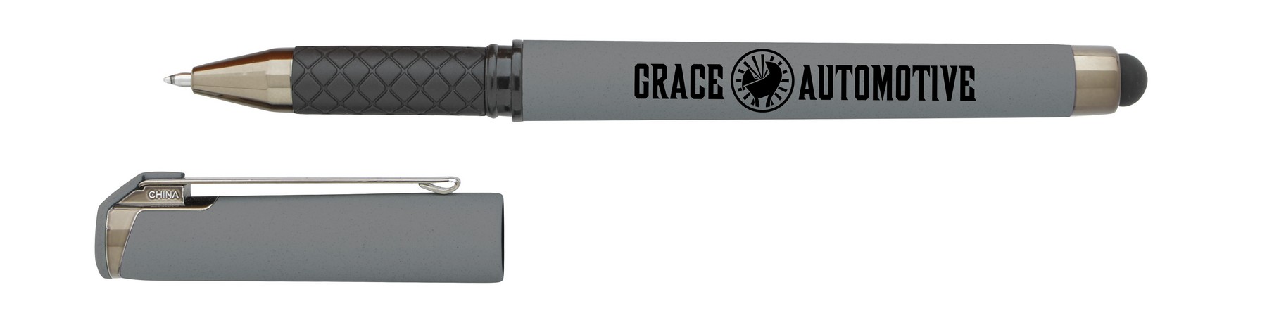 Picture of Good Value™ Cali Stylus Gunmetal Suede RABS Pen