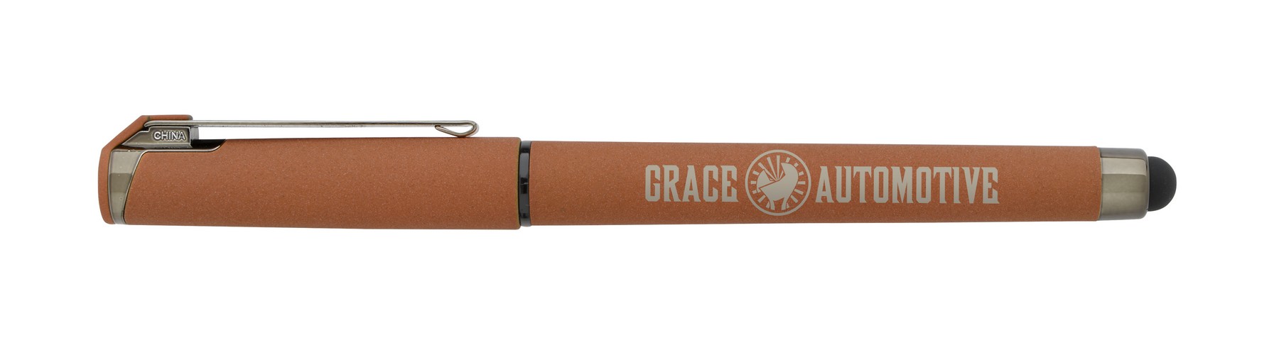 Picture of Good Value™ Cali Stylus Gunmetal Suede RABS Pen