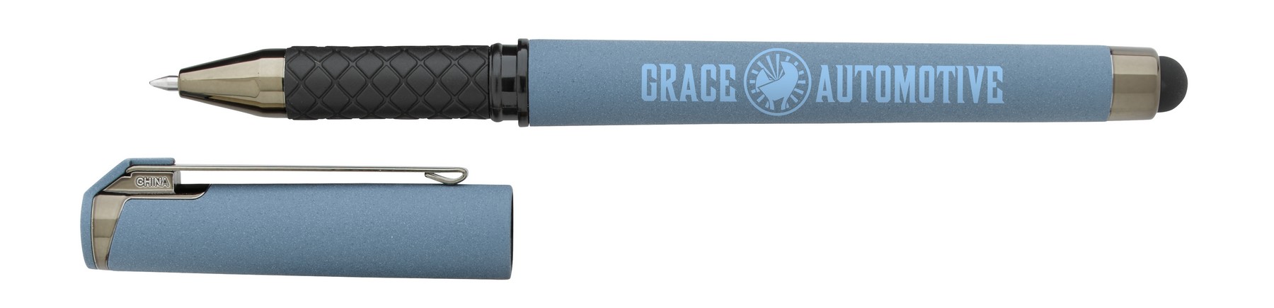 Picture of Good Value™ Cali Stylus Gunmetal Suede RABS Pen