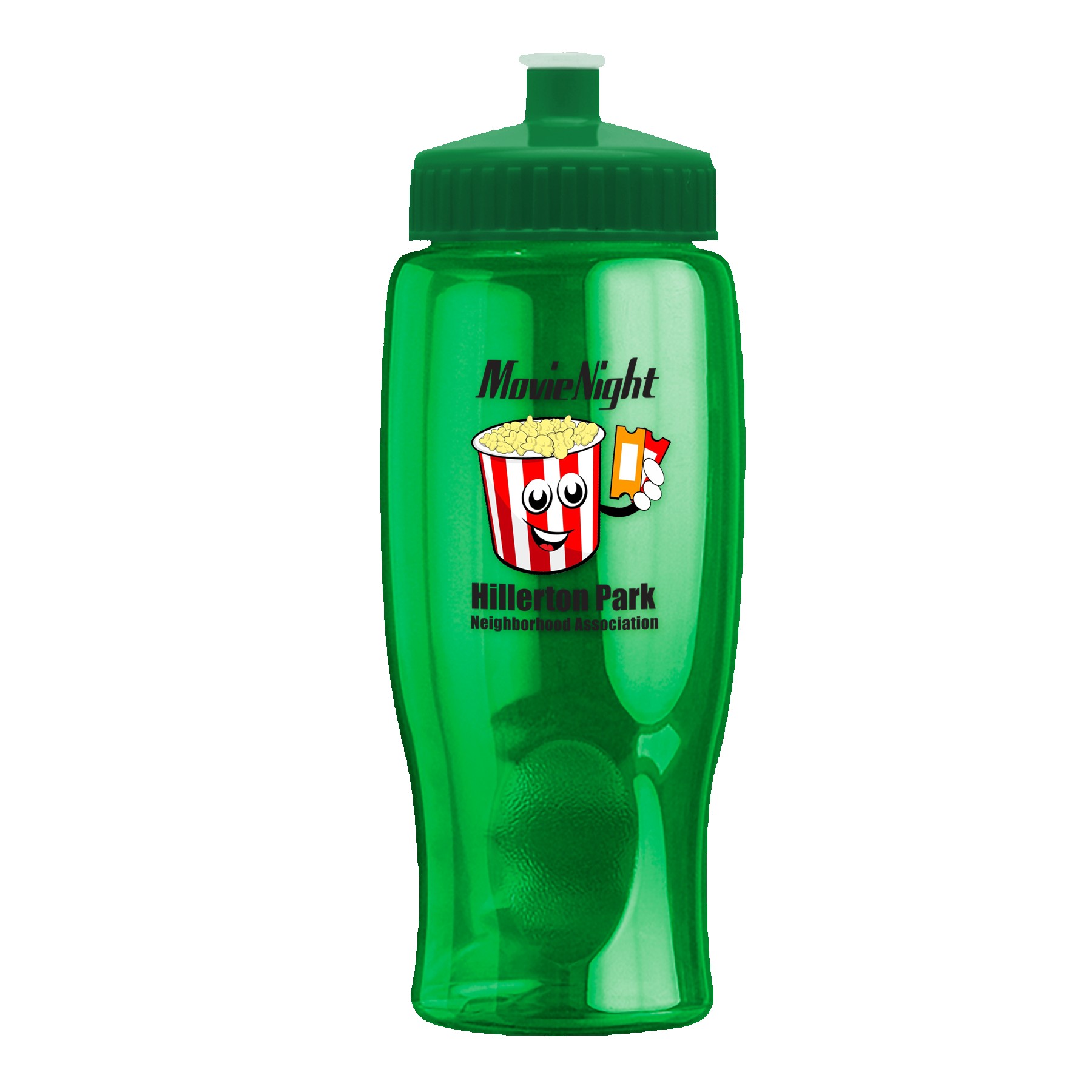 Picture of Garyline® Poly+ Bottle with Push-Pull Lid - 27 oz.