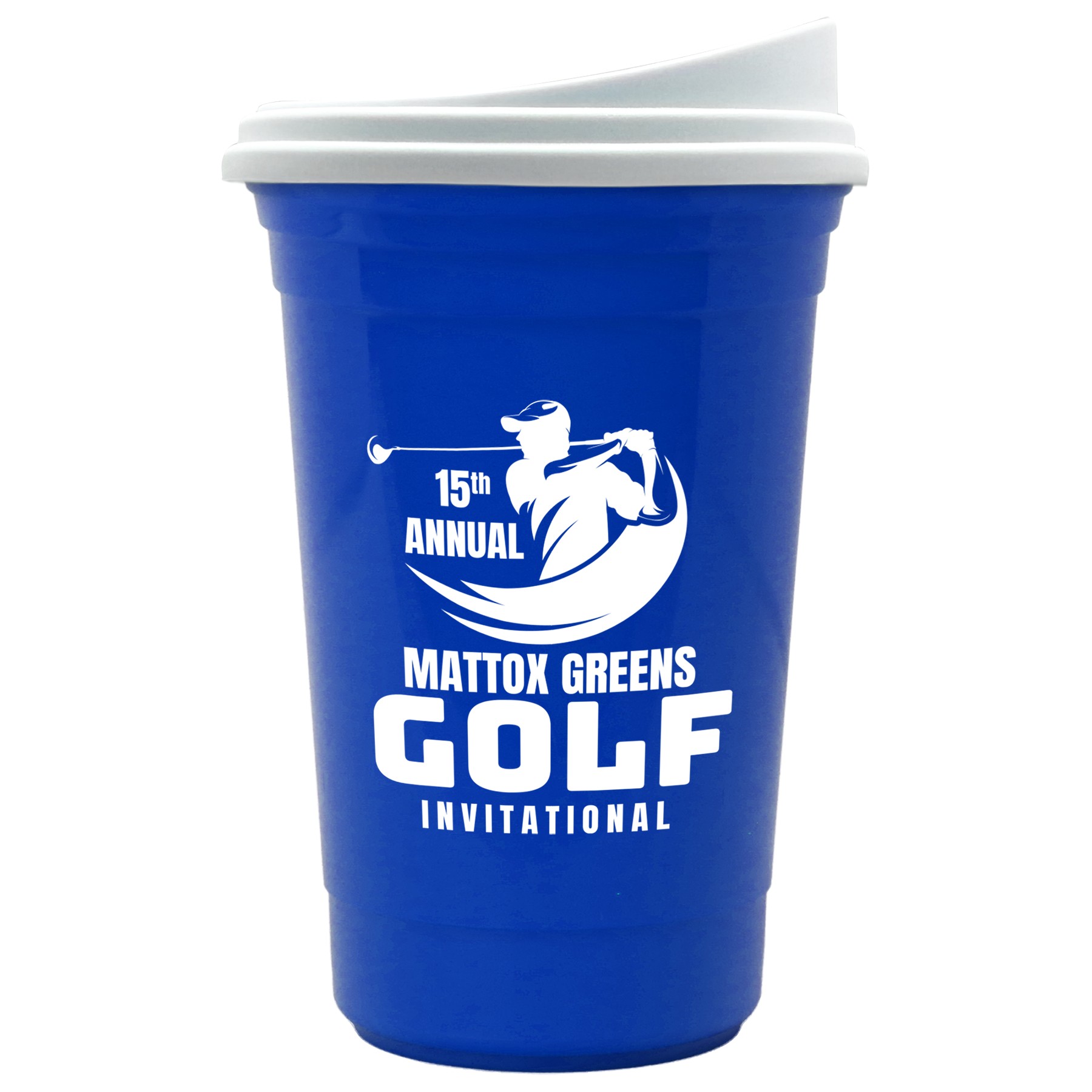 Picture of Garyline® Varsity Double-Wall Tumbler with Liner and Slider Lid - 16 oz.