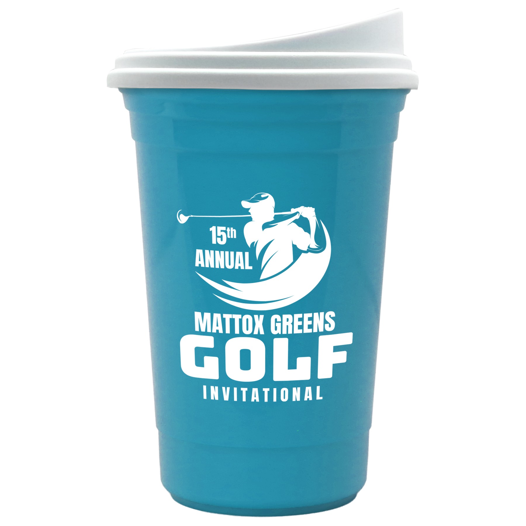 Picture of Garyline® Varsity Double-Wall Tumbler with Liner and Slider Lid - 16 oz.