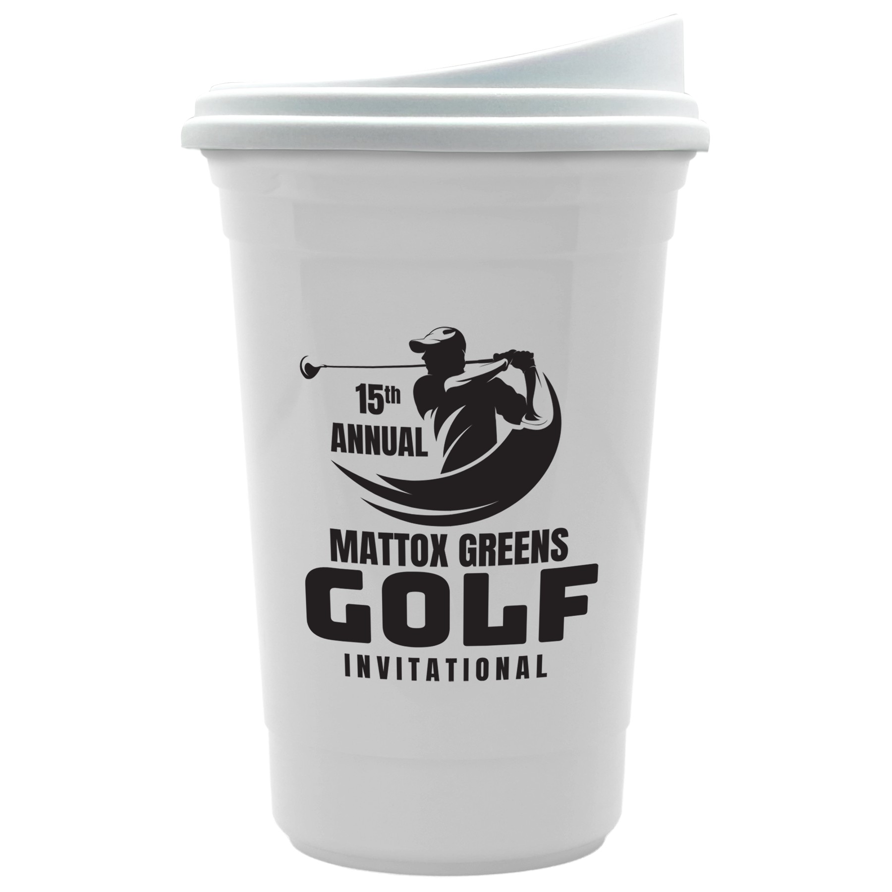 Picture of Garyline® Varsity Double-Wall Tumbler with Liner and Slider Lid - 16 oz.