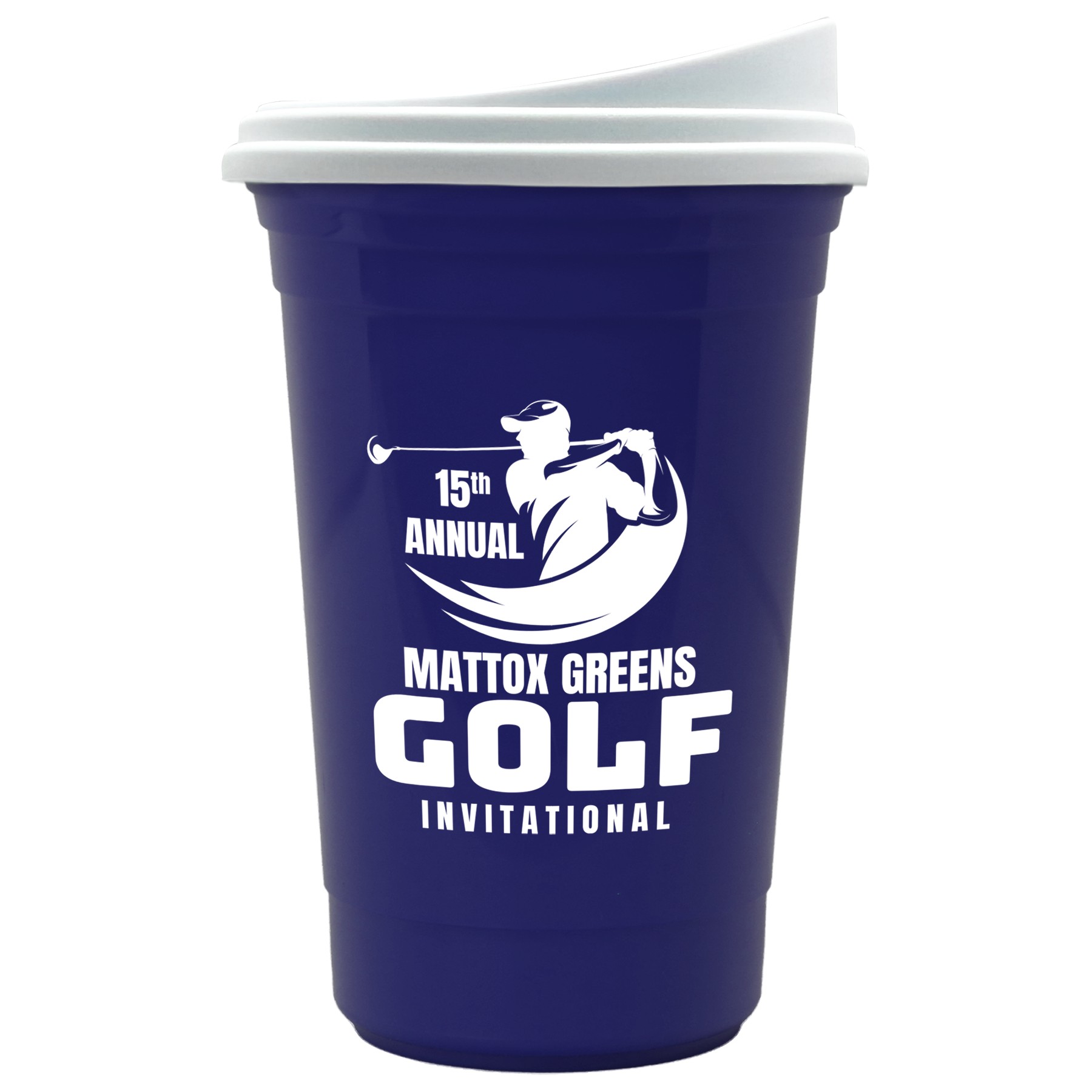 Picture of Garyline® Varsity Double-Wall Tumbler with Liner and Slider Lid - 16 oz.