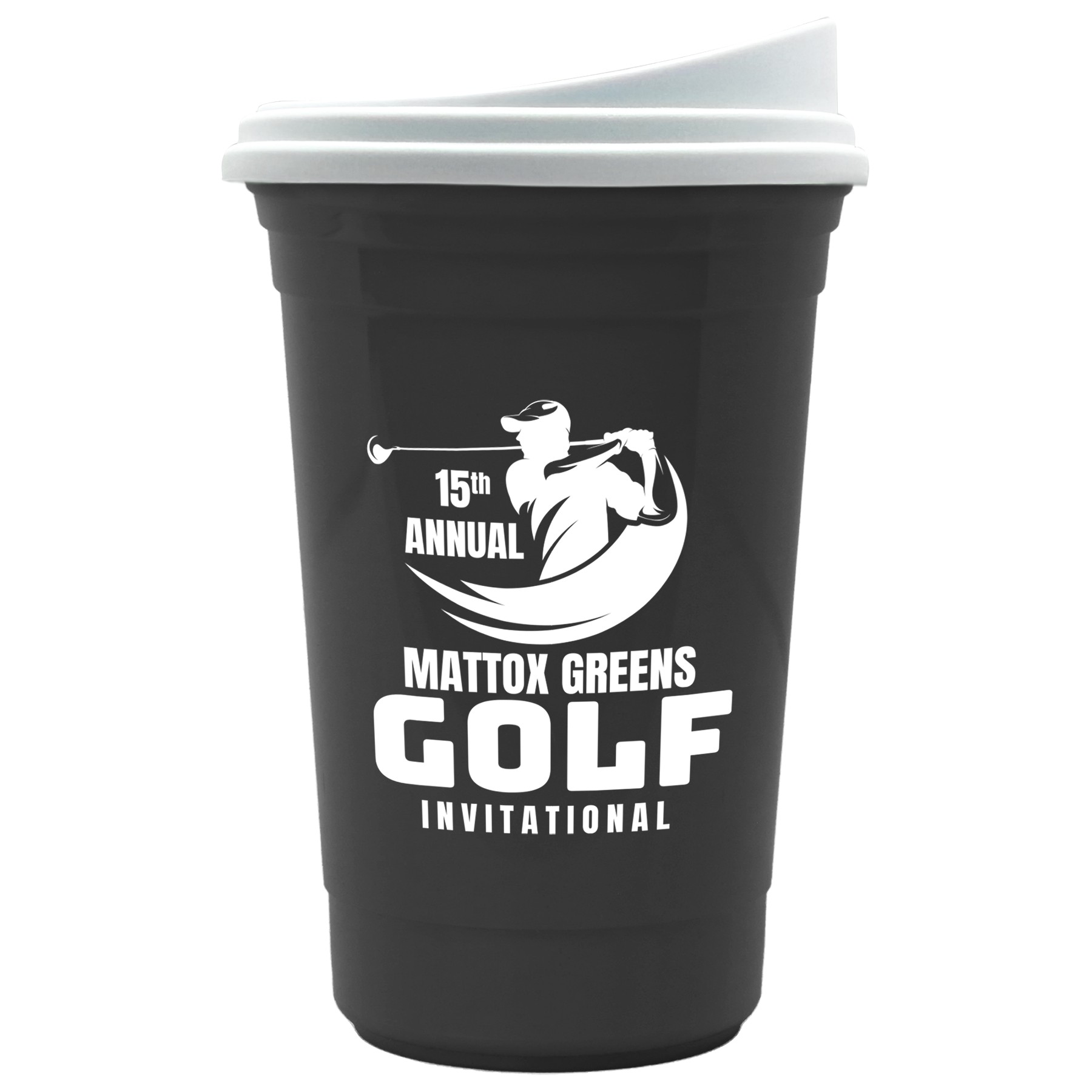 Picture of Garyline® Varsity Double-Wall Tumbler with Liner and Slider Lid - 16 oz.