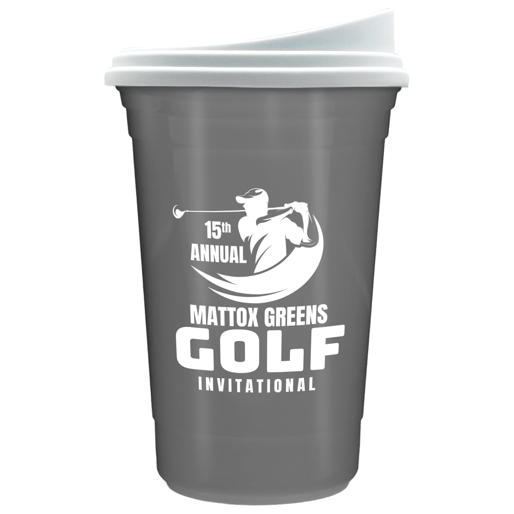 Picture of Garyline® Varsity Double-Wall Tumbler with Liner and Slider Lid - 16 oz.