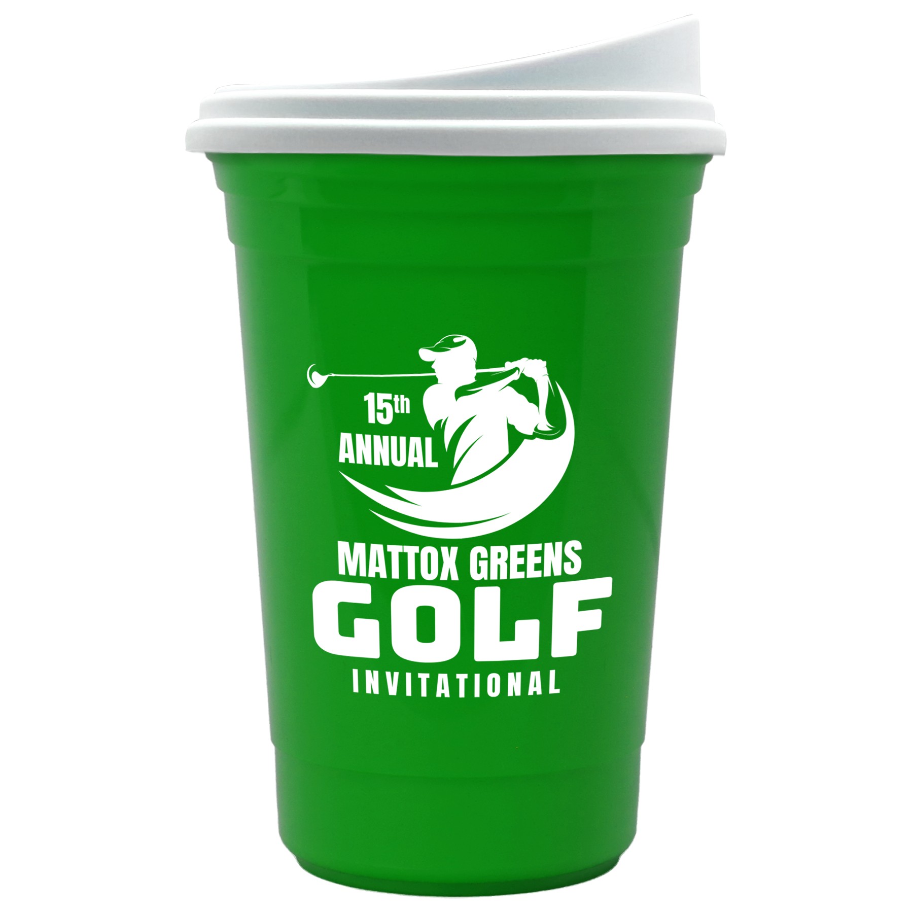 Picture of Garyline® Varsity Double-Wall Tumbler with Liner and Slider Lid - 16 oz.