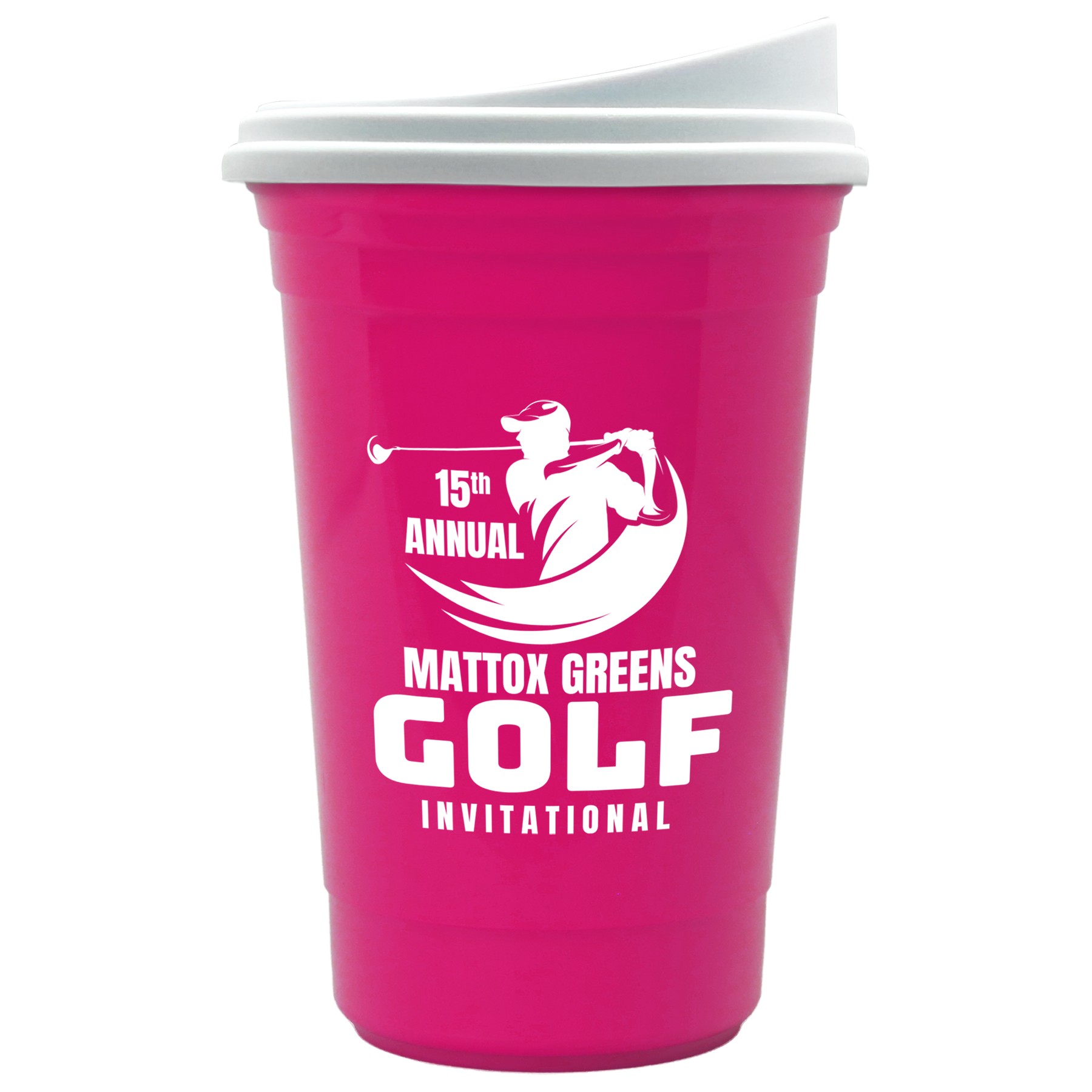 Picture of Garyline® Varsity Double-Wall Tumbler with Liner and Slider Lid - 16 oz.