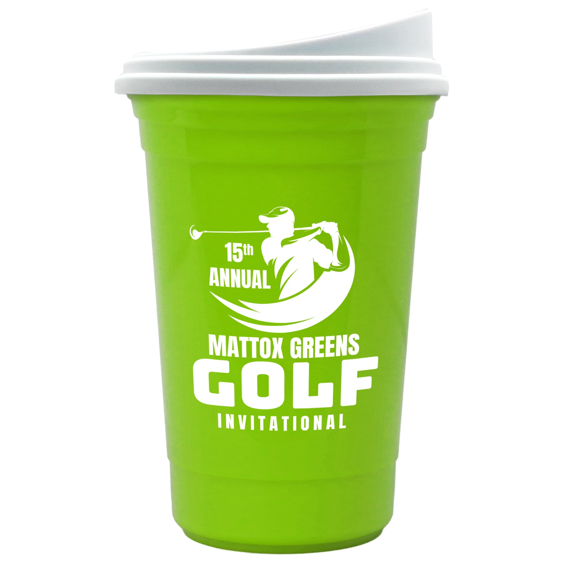 Picture of Garyline® Varsity Double-Wall Tumbler with Liner and Slider Lid - 16 oz.