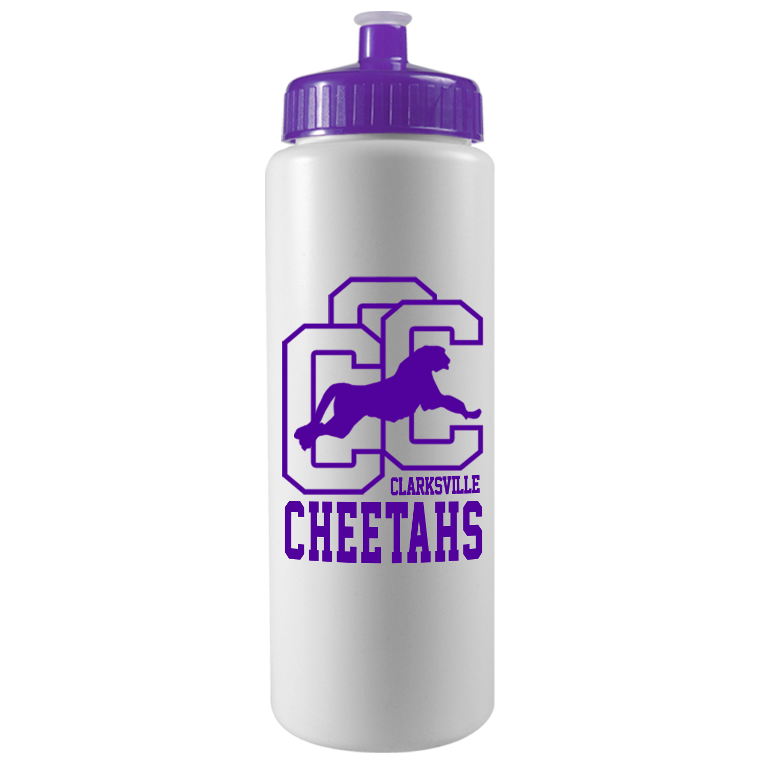 Picture of 32 Oz. Sports Quart Bottle w/Push Pull Cap (White Or Frost)