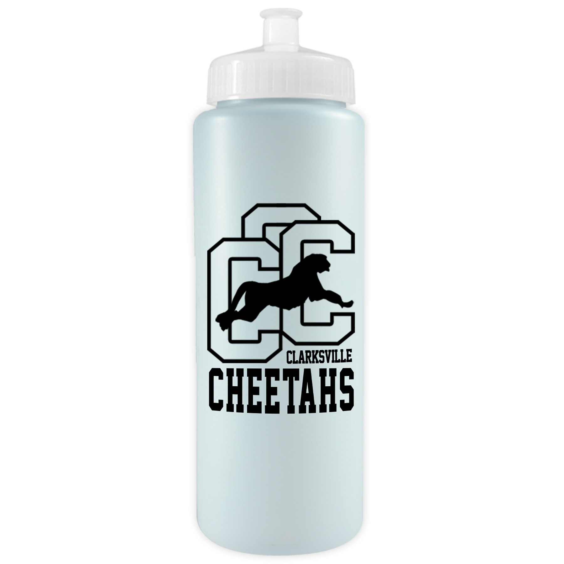 Picture of 32 Oz. Sports Quart Bottle w/Push Pull Cap (White Or Frost)