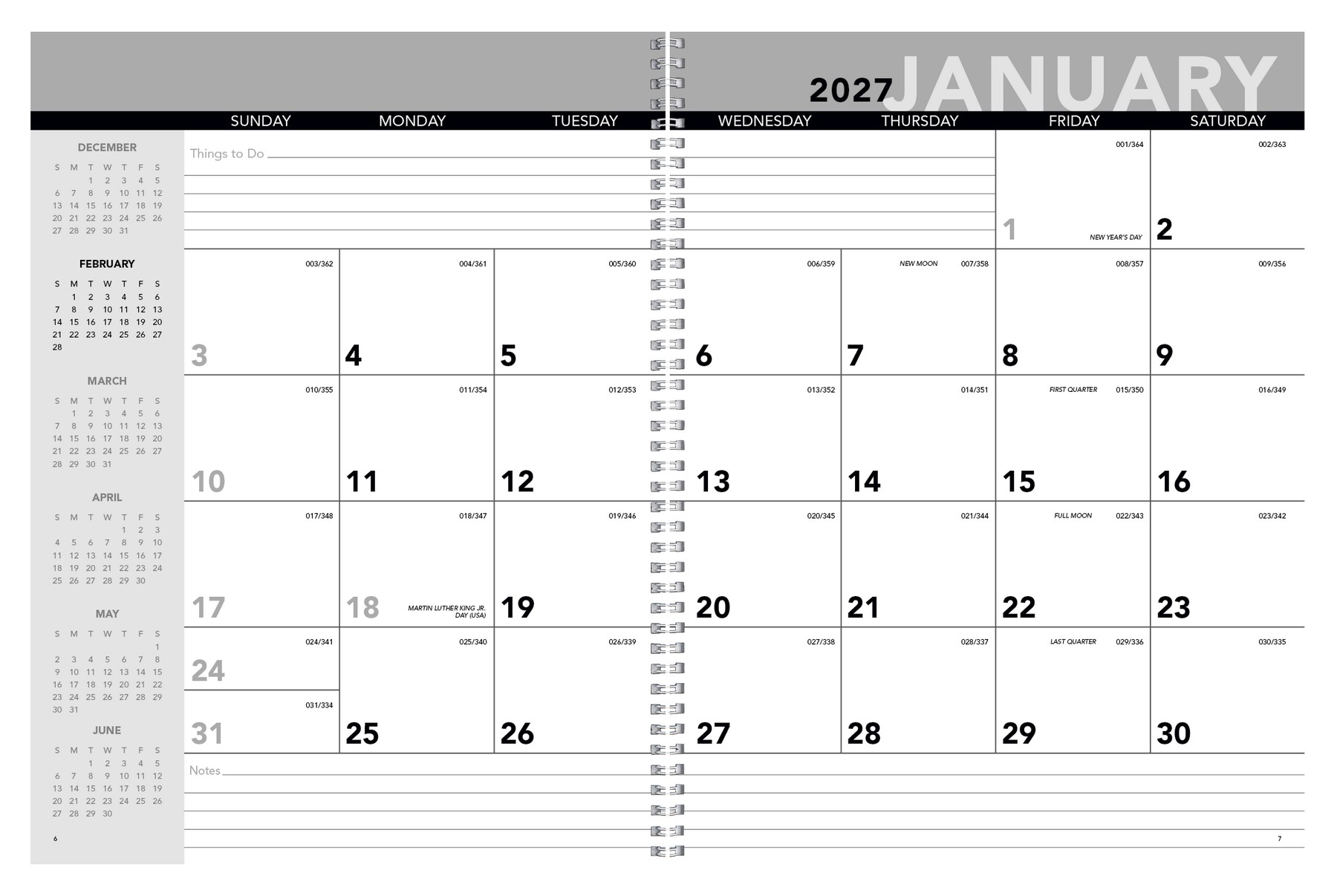 Picture of Triumph® Calendars Standard Year Desk Planner with Custom Cover