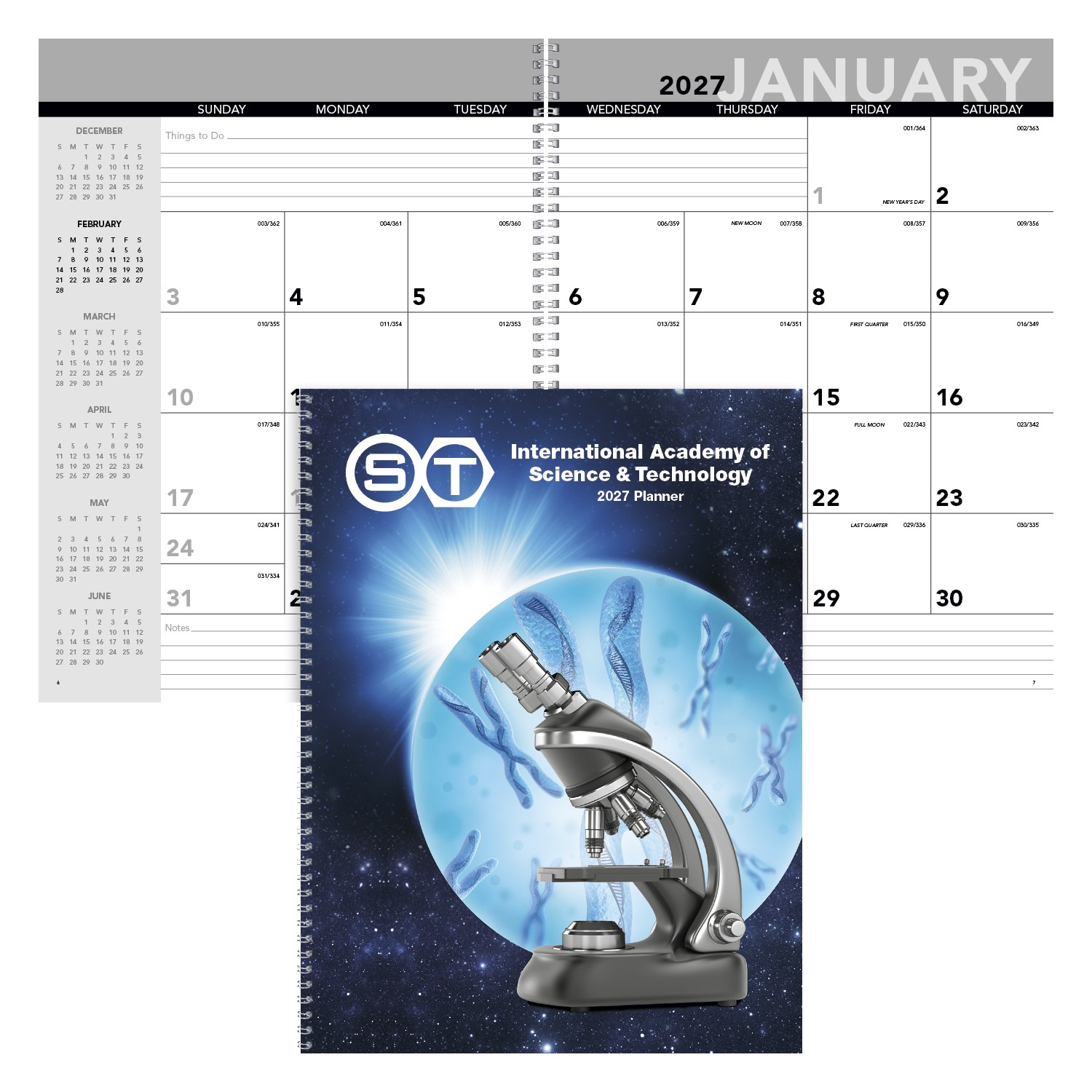 Picture of Triumph® Calendars Standard Year Desk Planner with Custom Cover