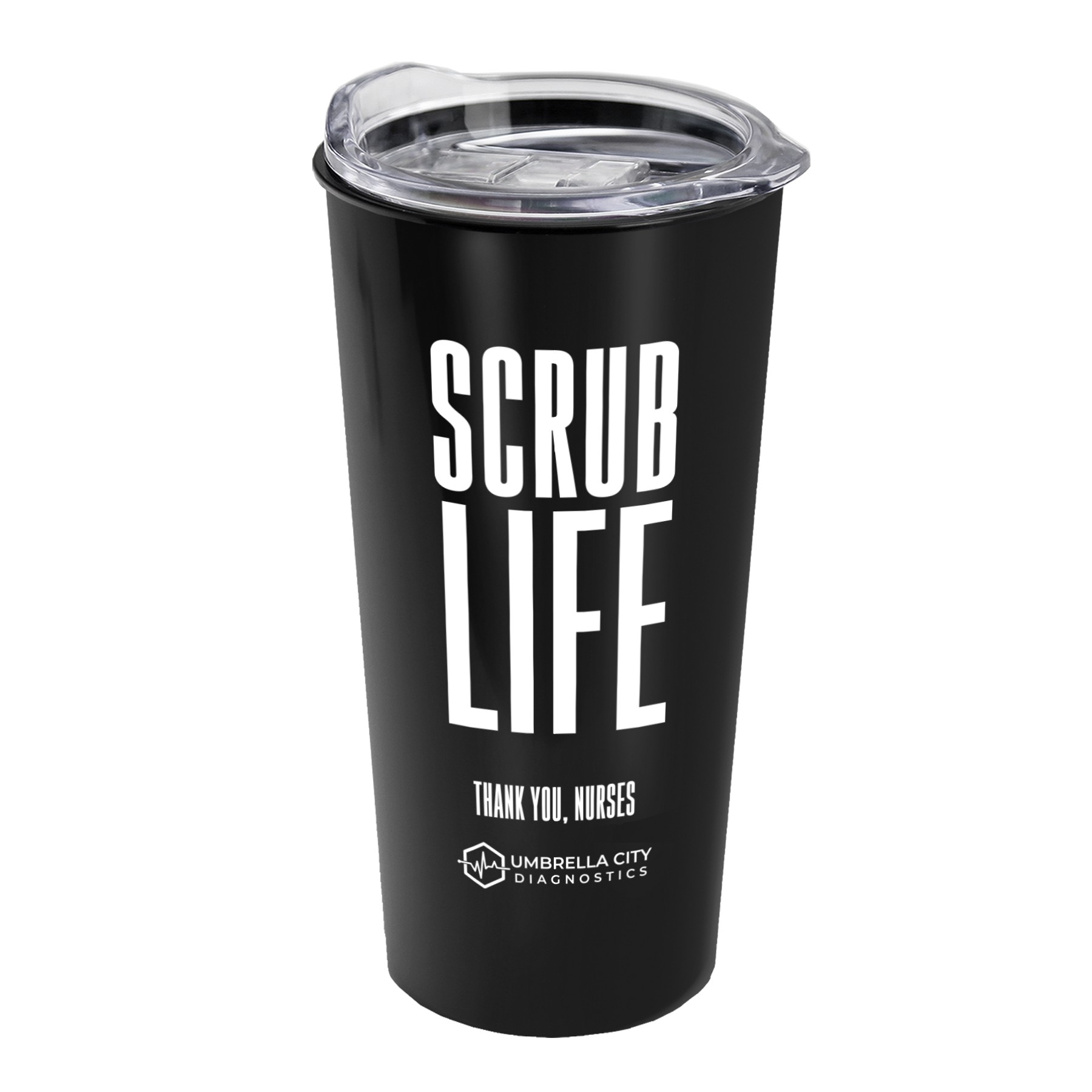 Picture of Garyline® Explore Metallic Travel Tumbler with Slider Lid - 18 oz.