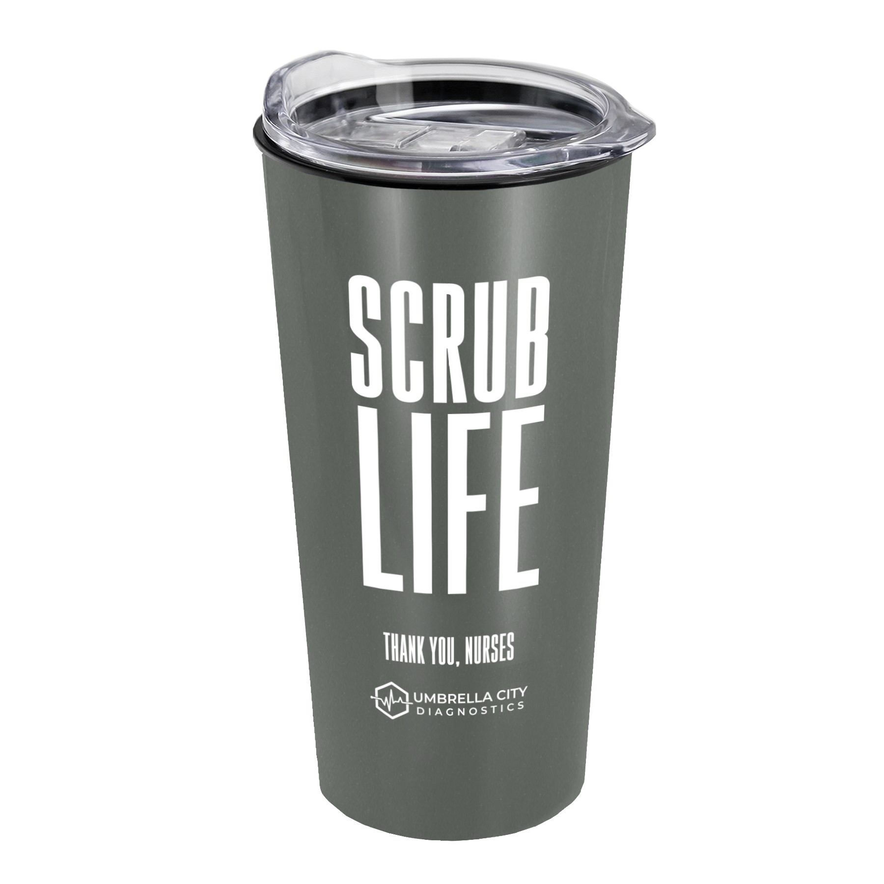 Picture of Garyline® Explore Metallic Travel Tumbler with Slider Lid - 18 oz.