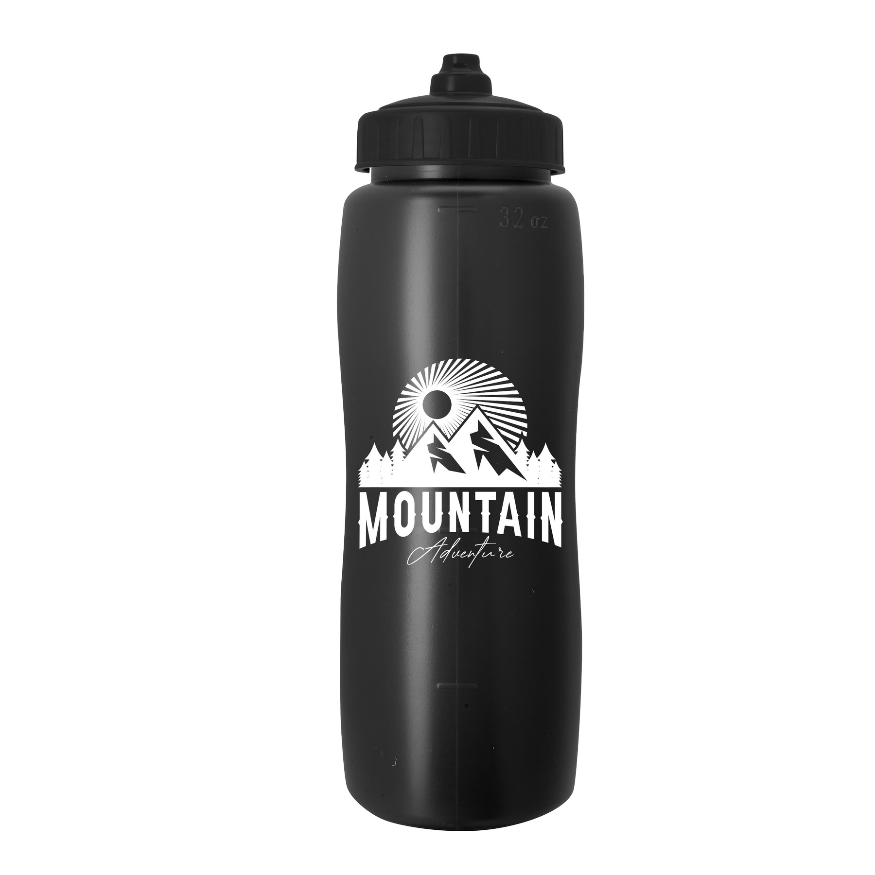 Picture of Garyline® Curve Sport Bottle with Mighty-Shot Valve Lid - 32 oz.