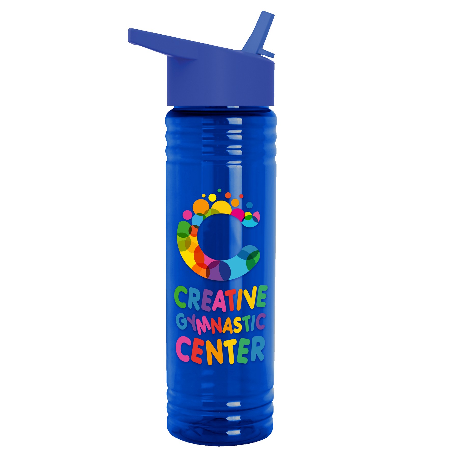 Picture of Garyline® Slim Fit RPET Bottle with Flip-Straw Lid - 24 oz.