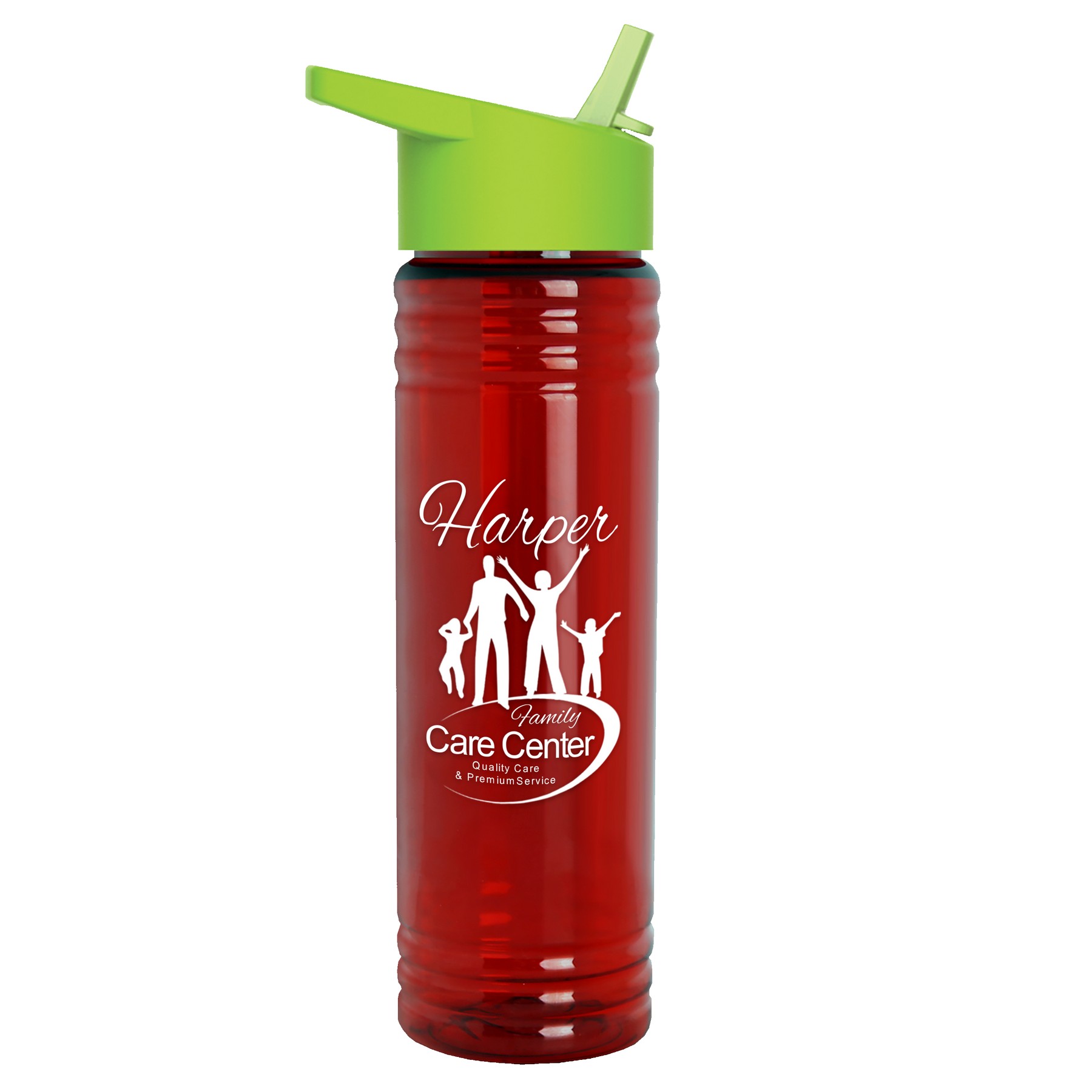 Picture of Garyline® Slim Fit RPET Bottle with Flip-Straw Lid - 24 oz.