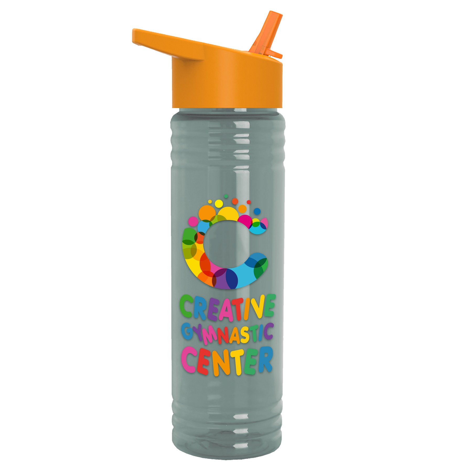Picture of Garyline® Slim Fit RPET Bottle with Flip-Straw Lid - 24 oz.