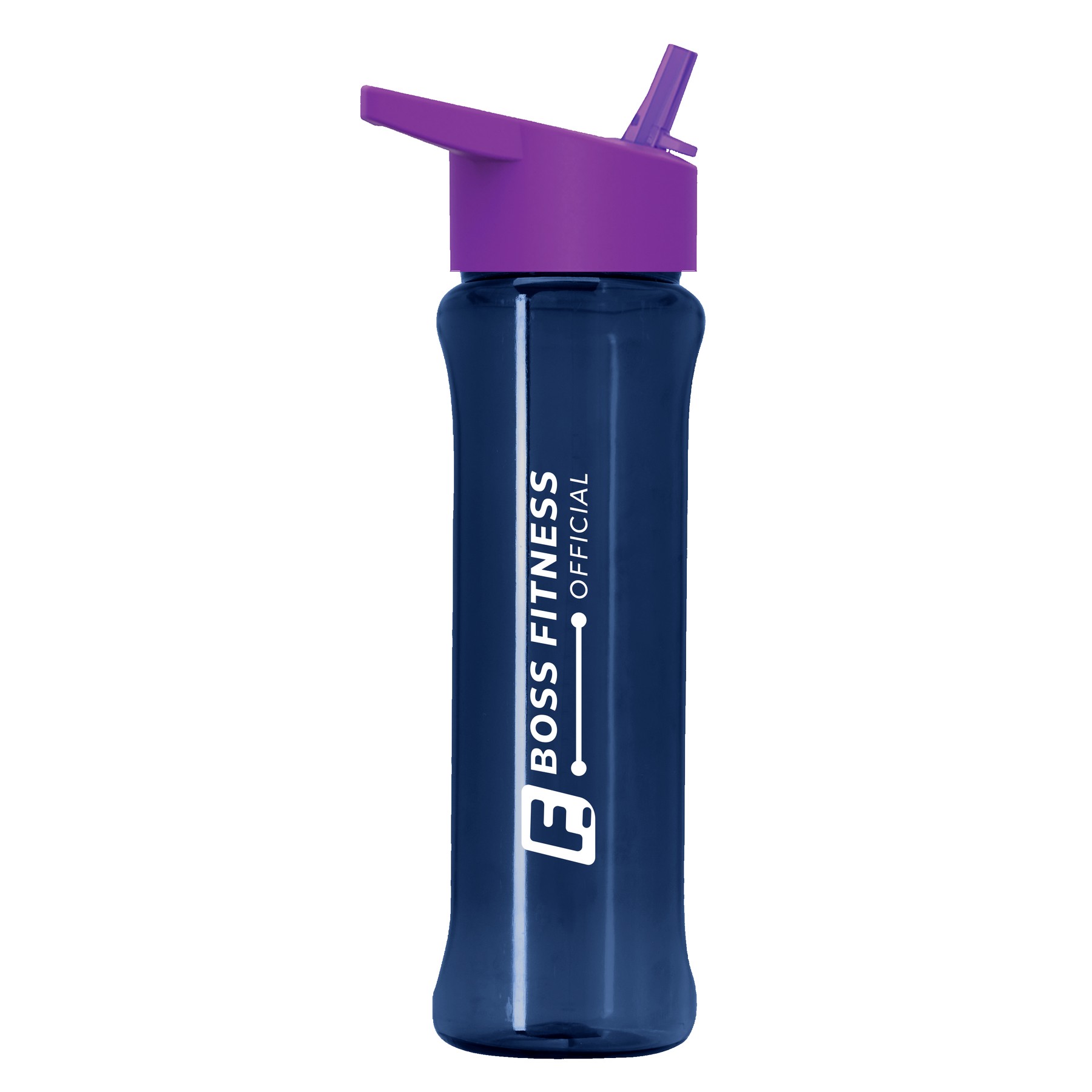 Picture of Garyline® Boss Embossed RPET Bottle with Flip-Straw Lid - 26 oz.