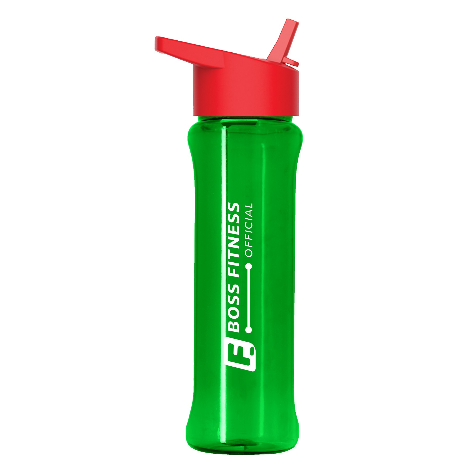 Picture of Garyline® Boss Embossed RPET Bottle with Flip-Straw Lid - 26 oz.