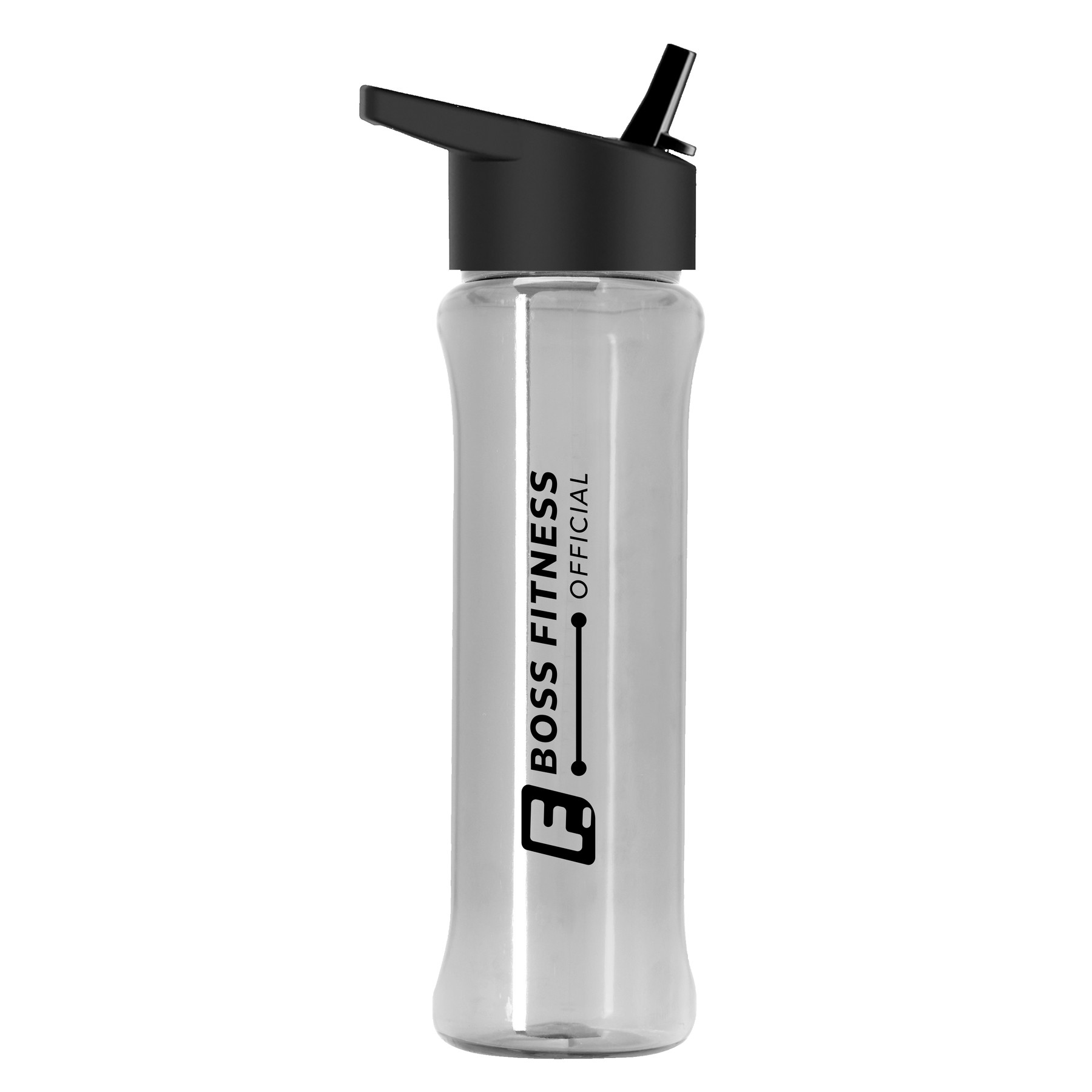 Picture of Garyline® Boss Embossed RPET Bottle with Flip-Straw Lid - 26 oz.