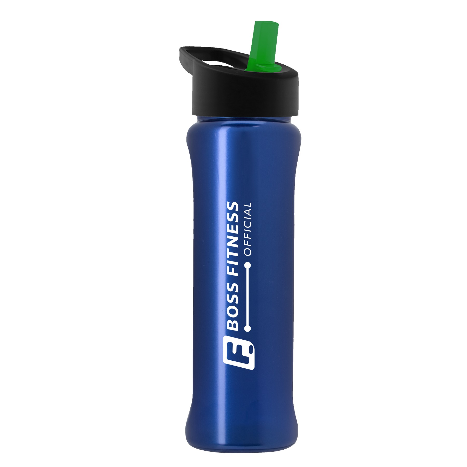 Picture of Garyline® Boss Embossed RPET Bottle with Flip-Straw Lid - 26 oz.