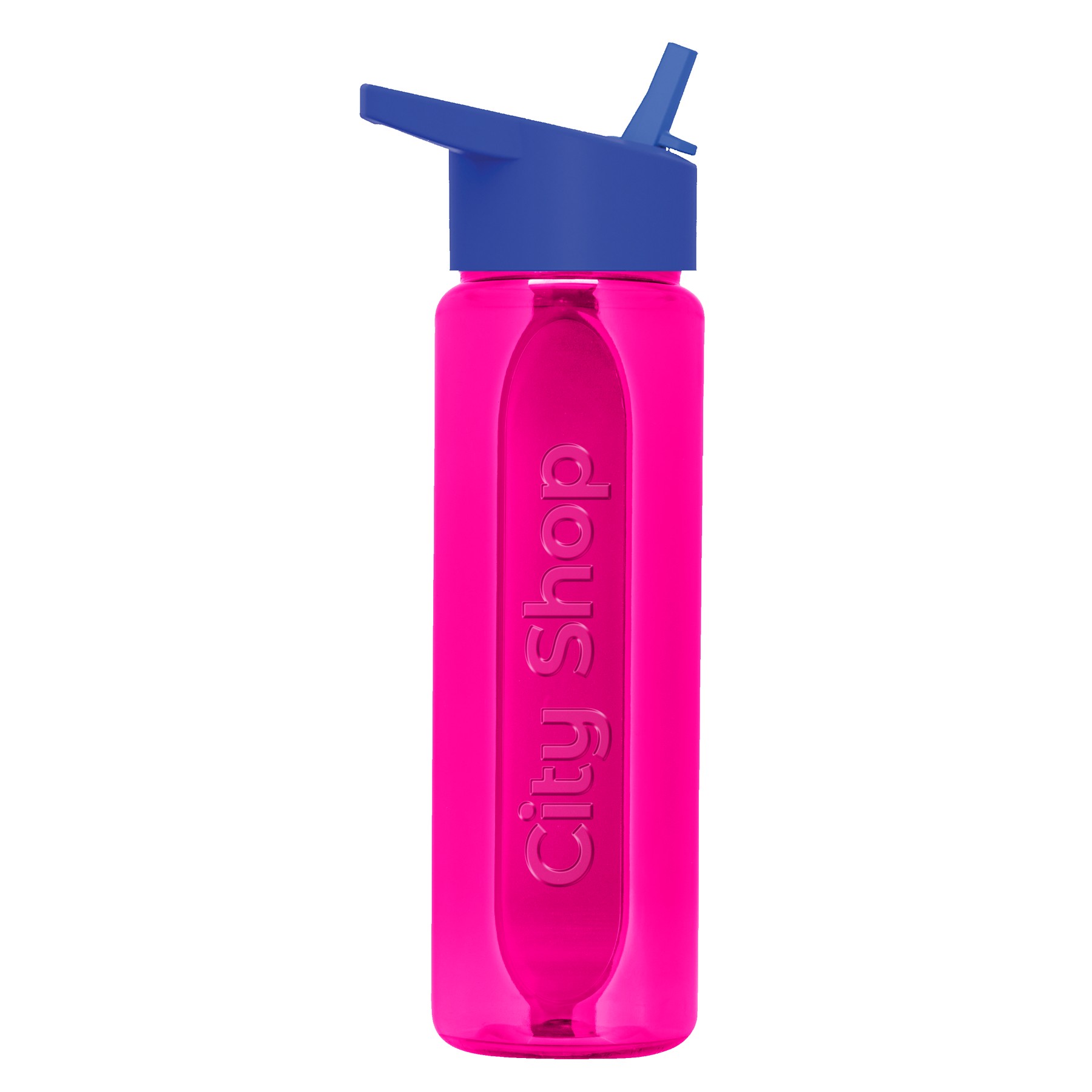 Picture of Garyline® Boss Embossed RPET Bottle with Flip-Straw Lid - 26 oz.