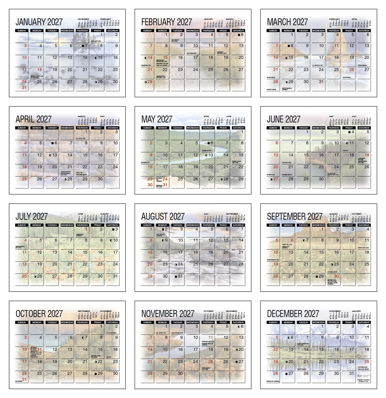 Picture of Triumph® Calendars America's Beauty Desk Calendar