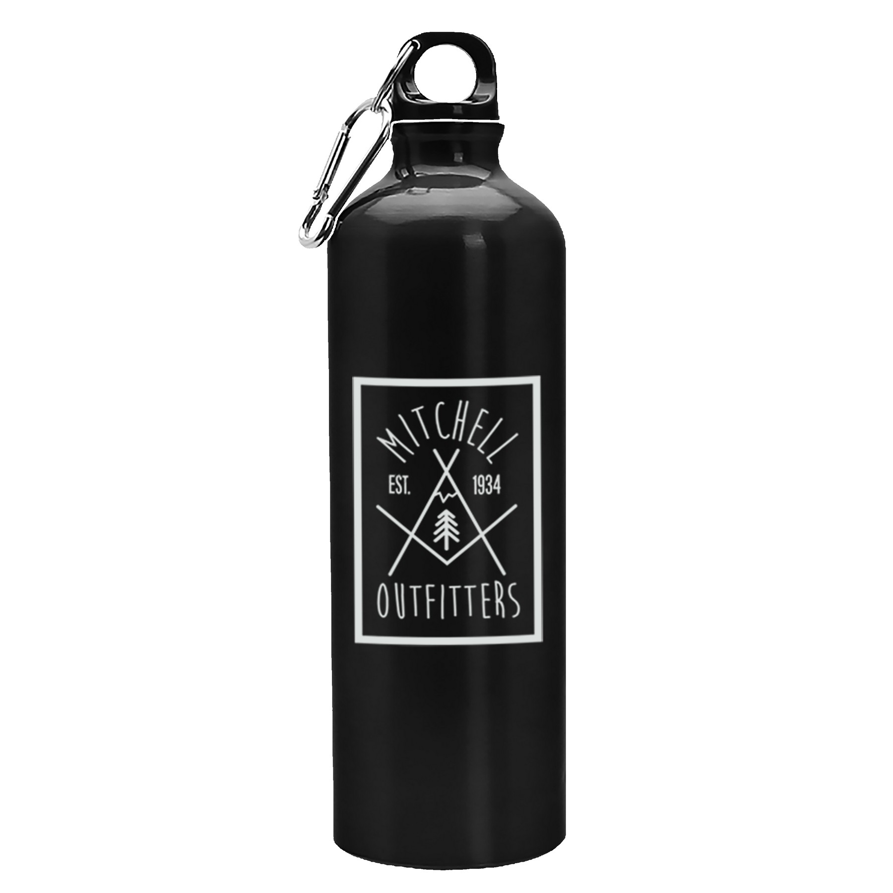 Picture of Garyline® Excursion Aluminum Bottle with Carabiner - 25 oz.