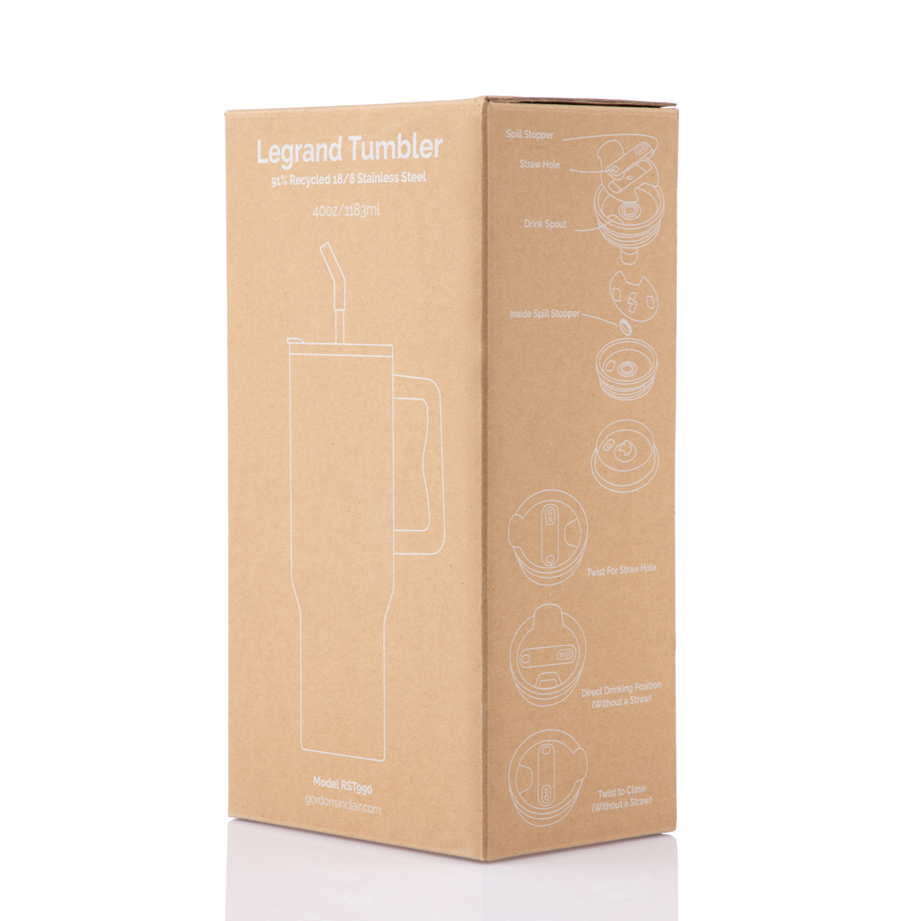 Picture of 40 oz LeGrande Recycled Tumbler
