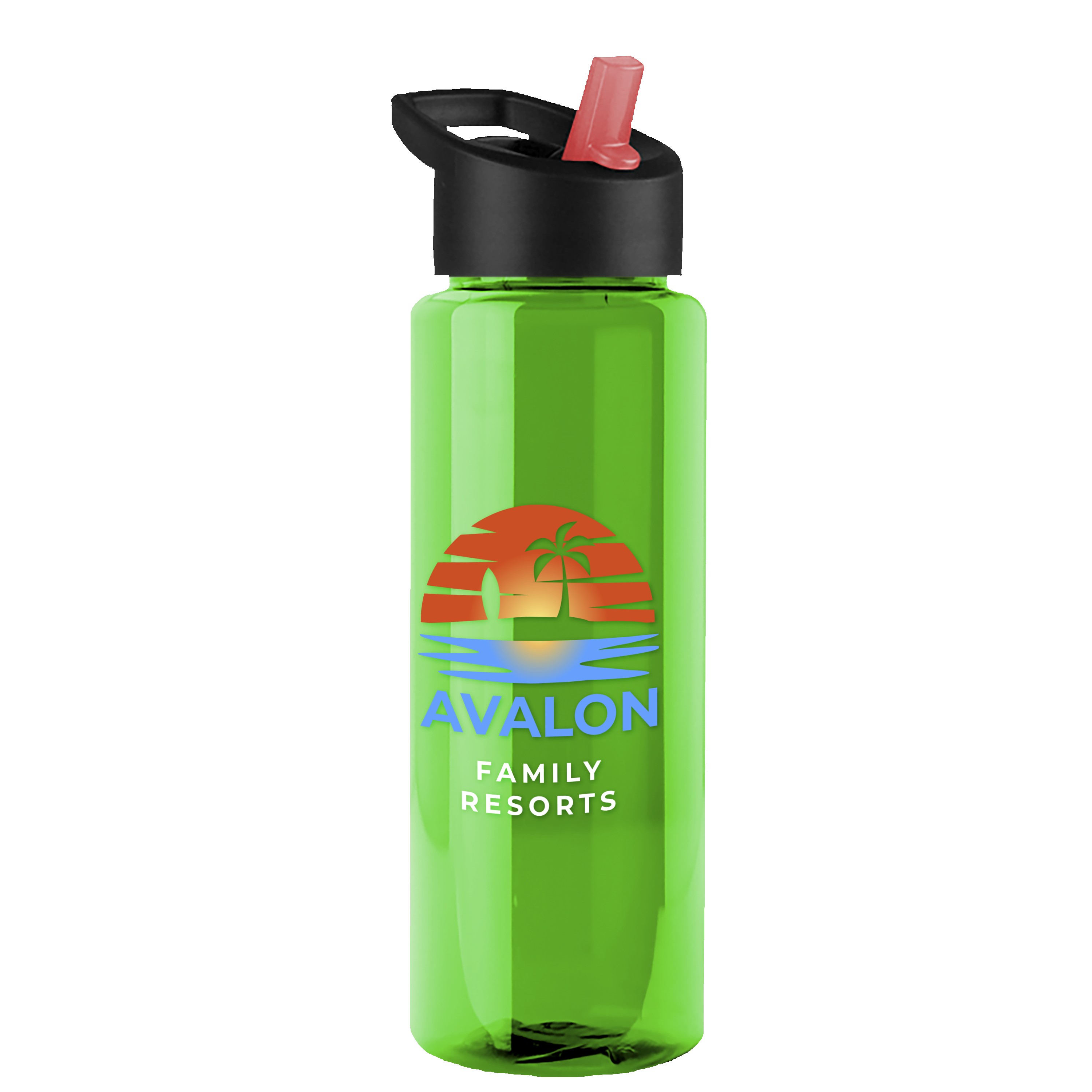 Picture of Garyline® Guzzler Bottle with Flip-Straw Lid - 32 oz.