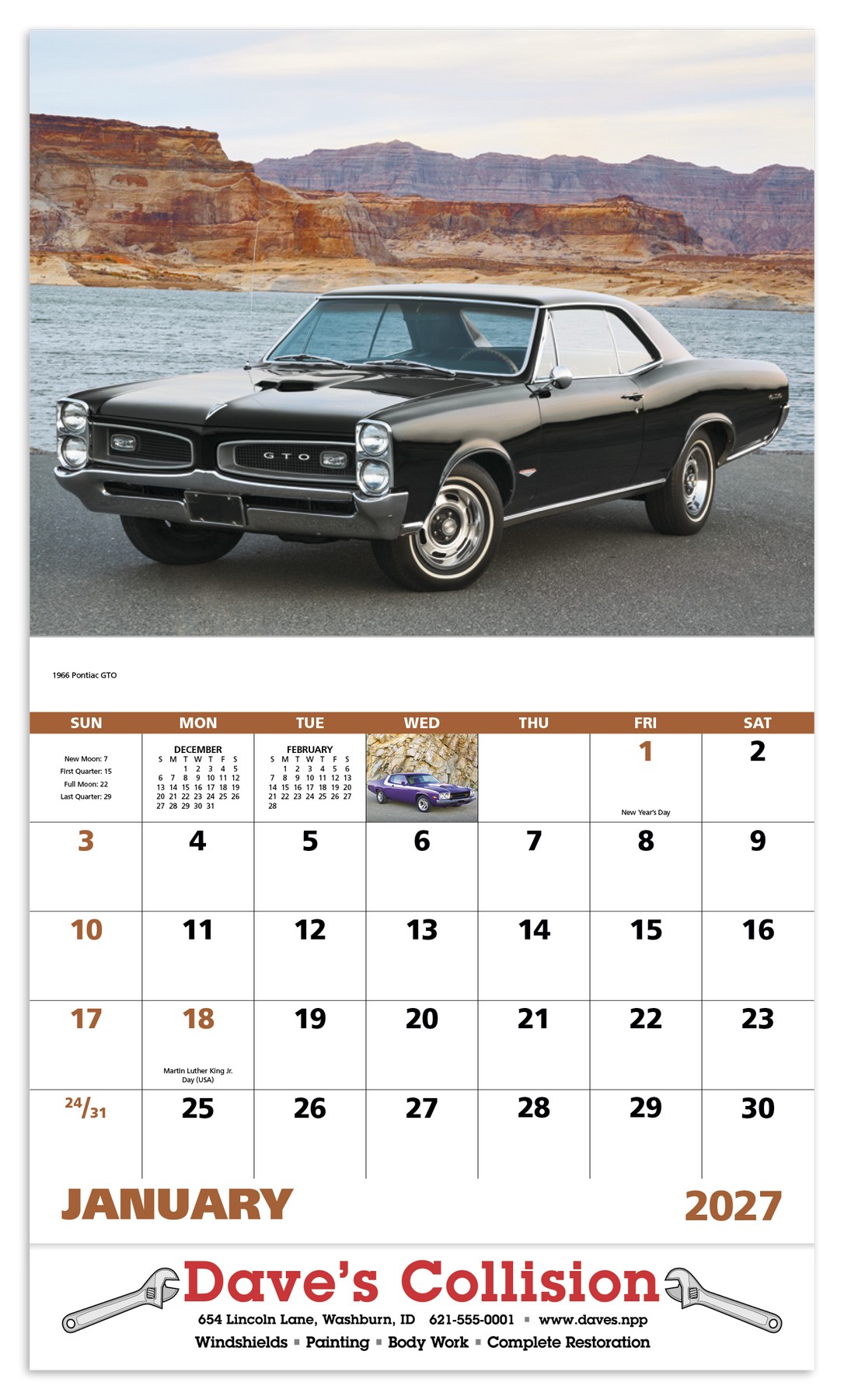 Picture of Good Value™ Muscle Thunder - Stapled Calendar