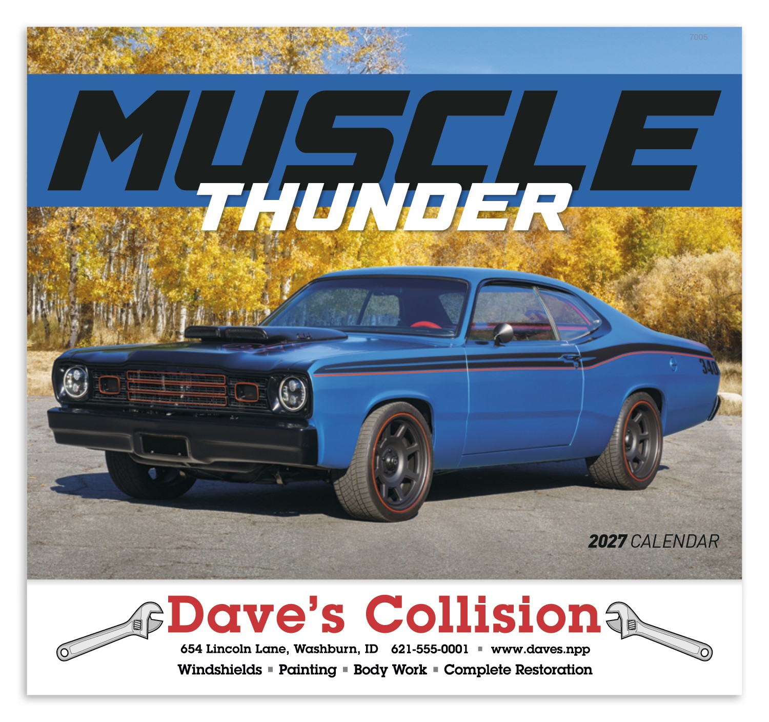 Picture of Good Value™ Muscle Thunder - Stapled Calendar