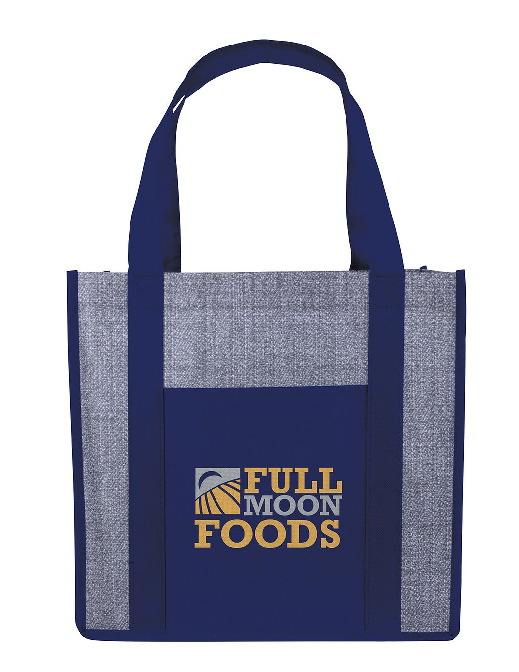 Picture of Good Value™ Laminated Heathered Non-Woven Grocery Tote