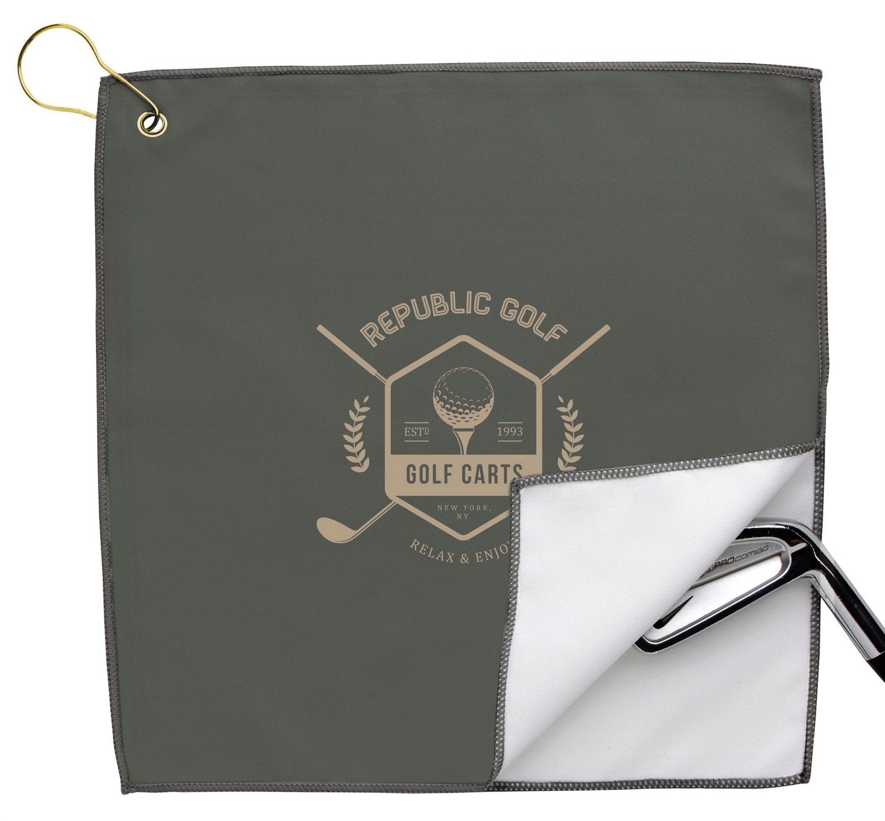 Picture of Good Value™ RPET Double Layer Golf Towel