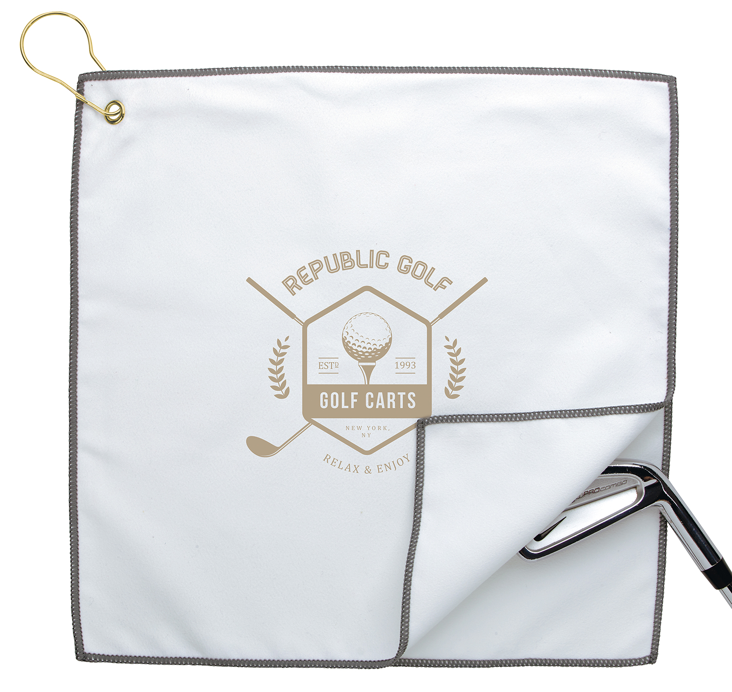 Picture of Good Value™ RPET Double Layer Golf Towel