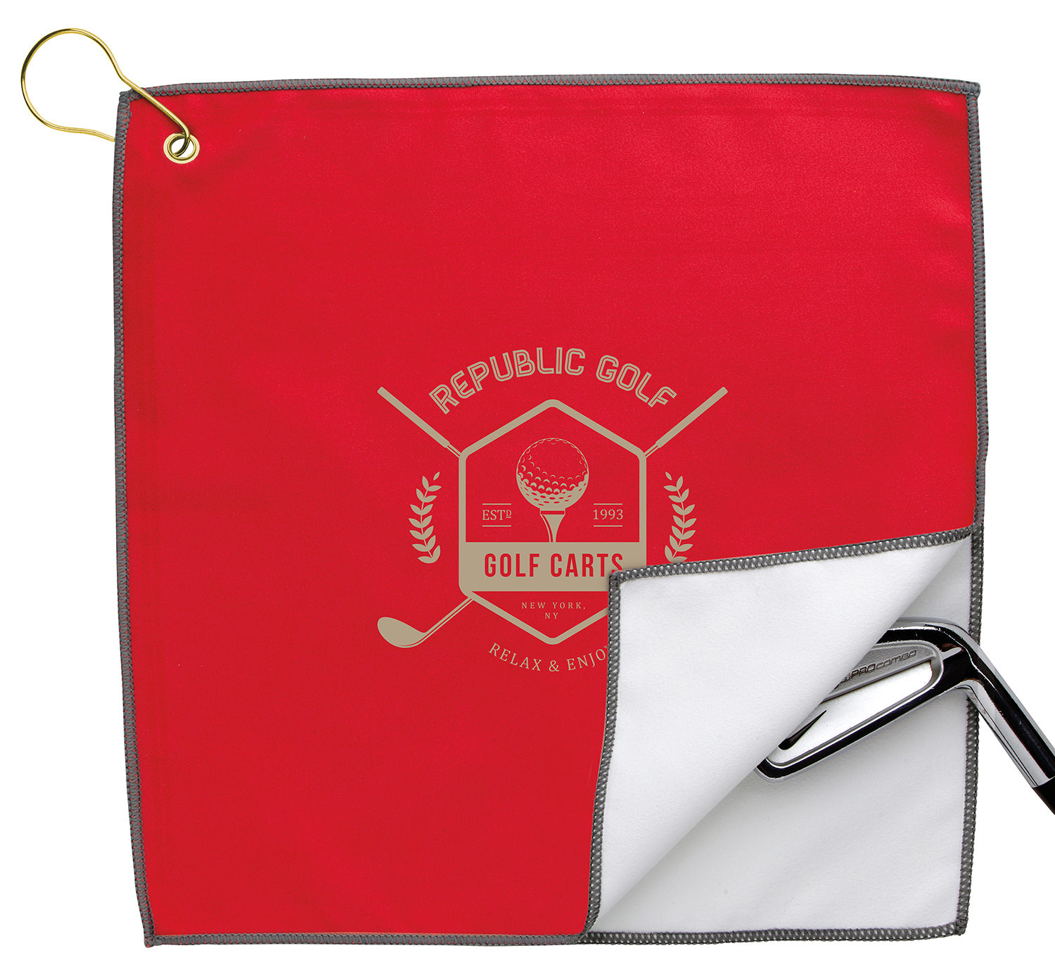 Picture of Good Value™ RPET Double Layer Golf Towel
