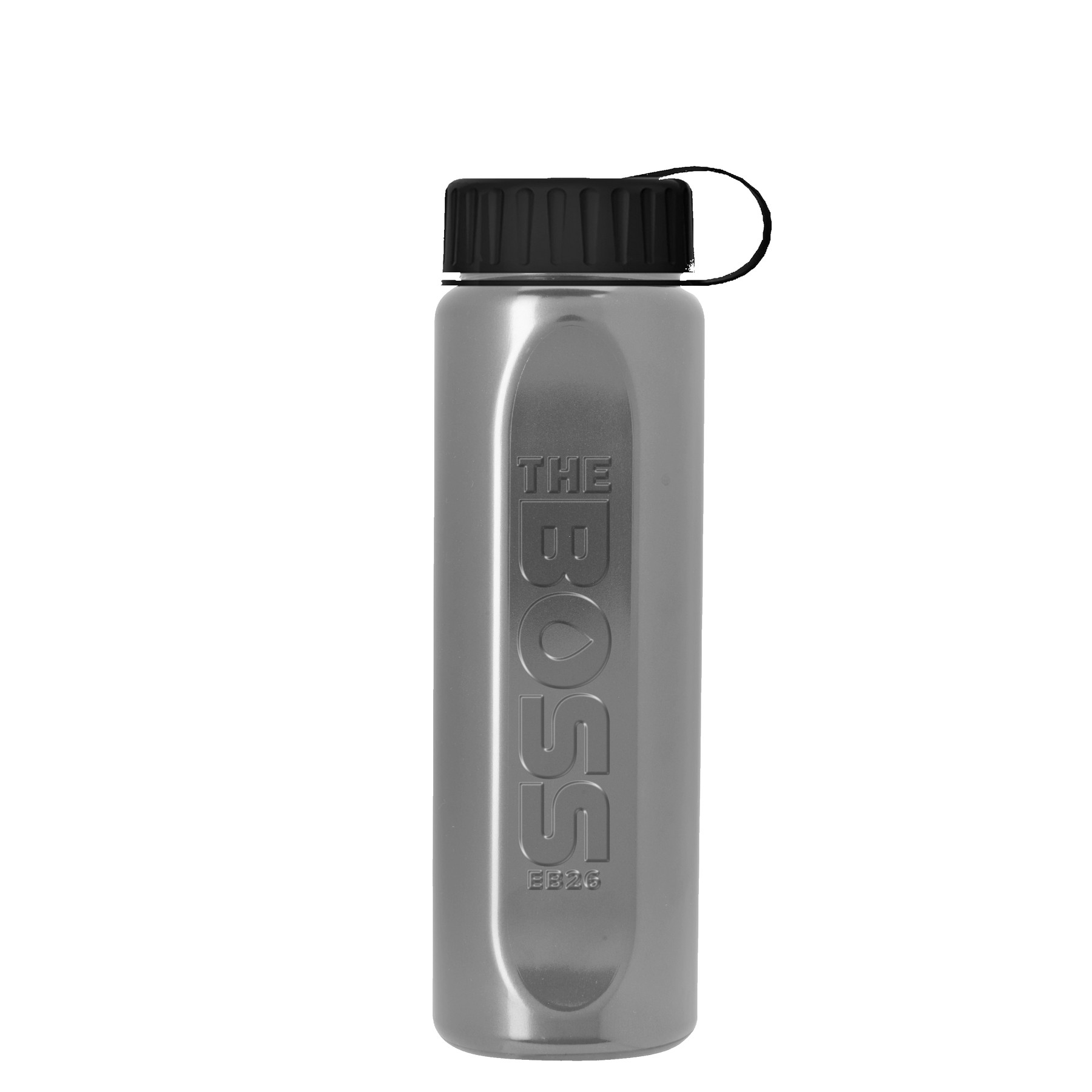 Picture of Garyline® Boss Embossed RPET Bottle with Tethered Lid - 26 oz.