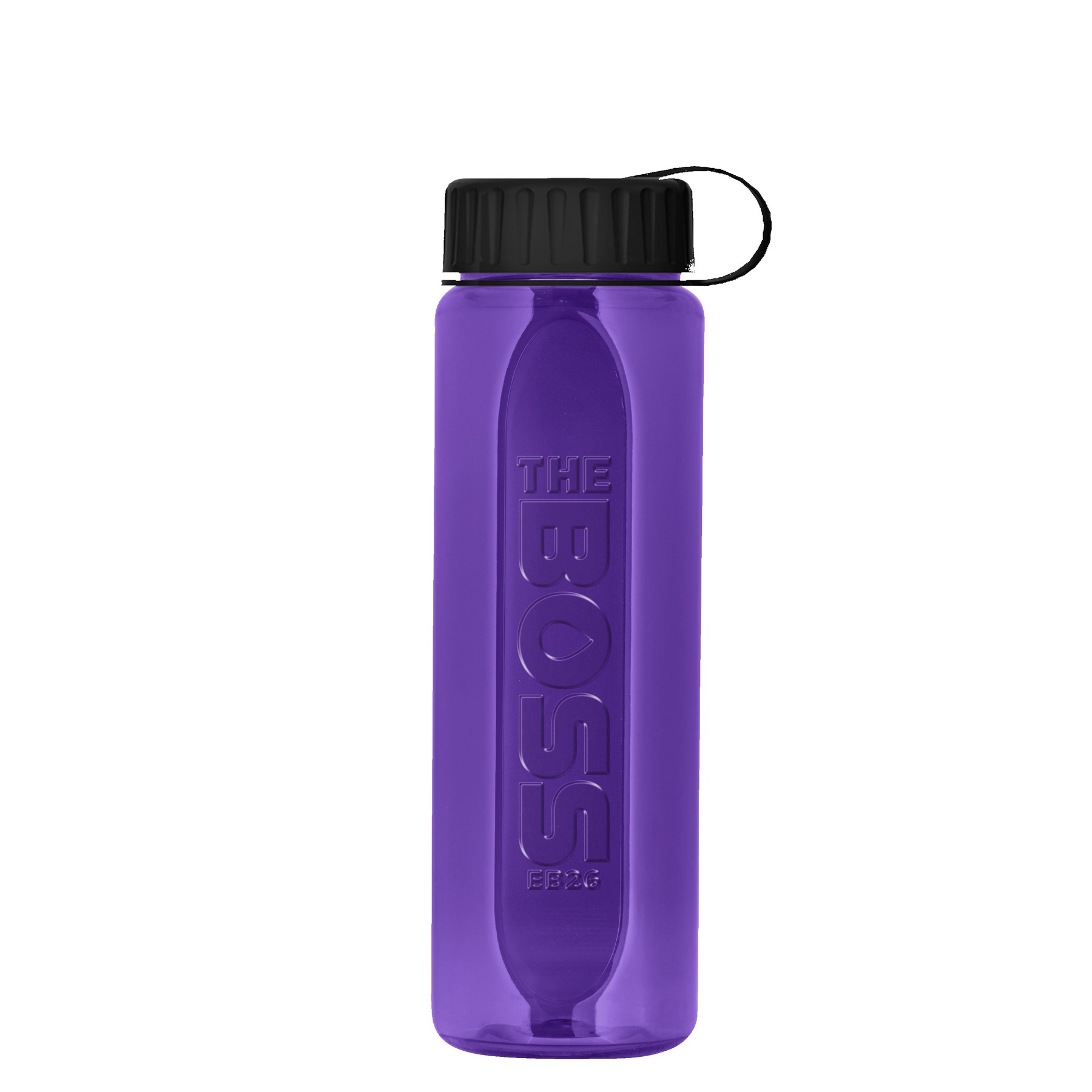 Picture of Garyline® Boss Embossed RPET Bottle with Tethered Lid - 26 oz.