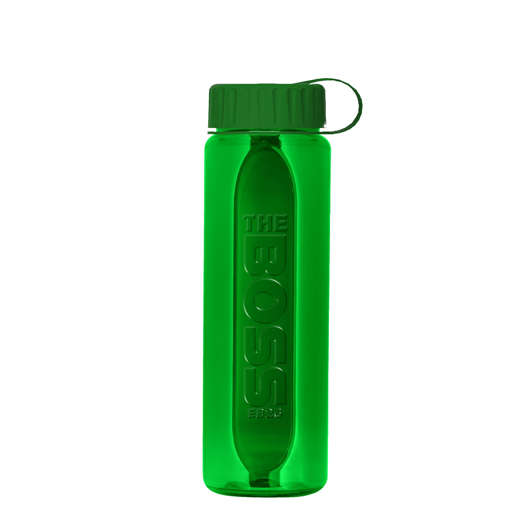 Picture of Garyline® Boss Embossed RPET Bottle with Tethered Lid - 26 oz.