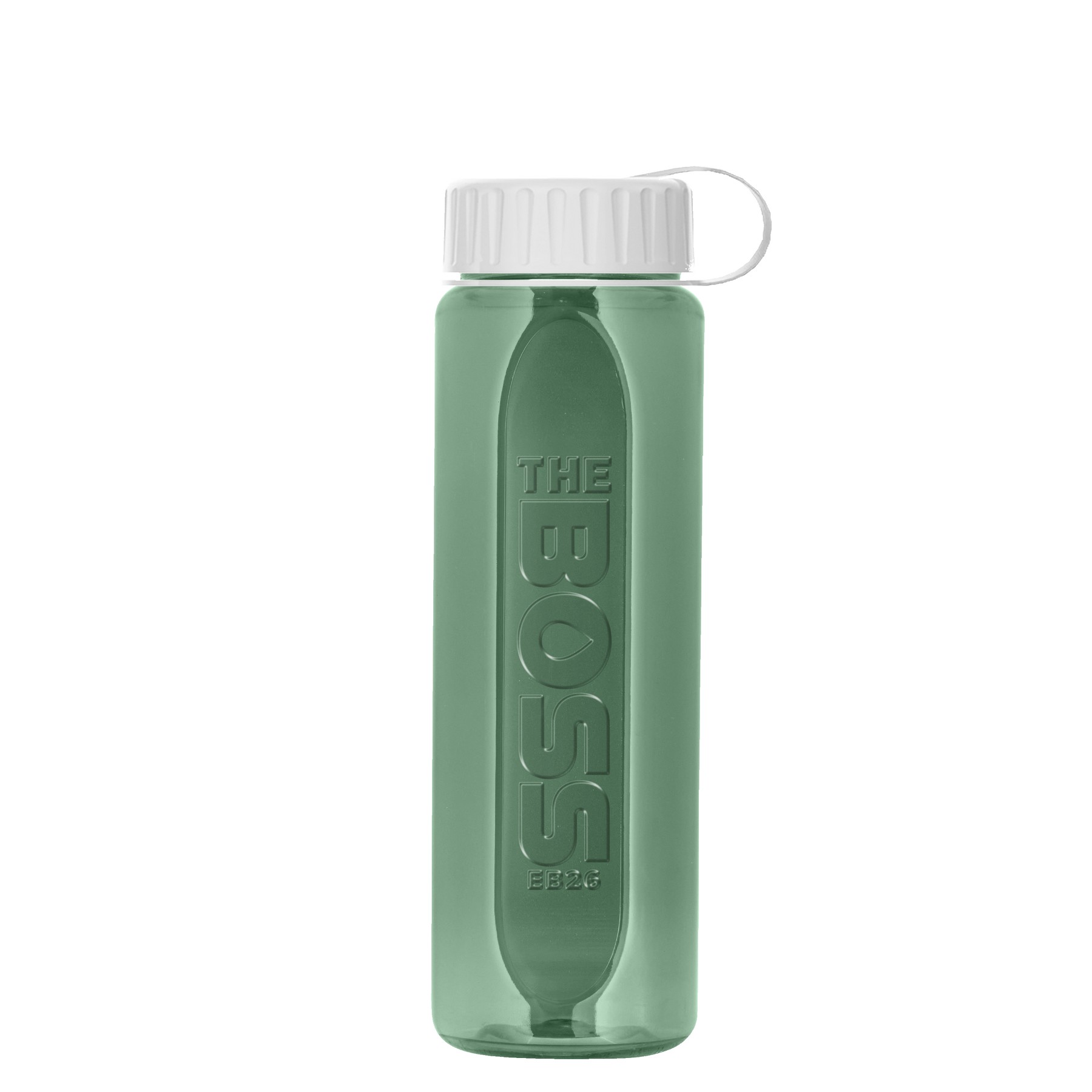 Picture of Garyline® Boss Embossed RPET Bottle with Tethered Lid - 26 oz.