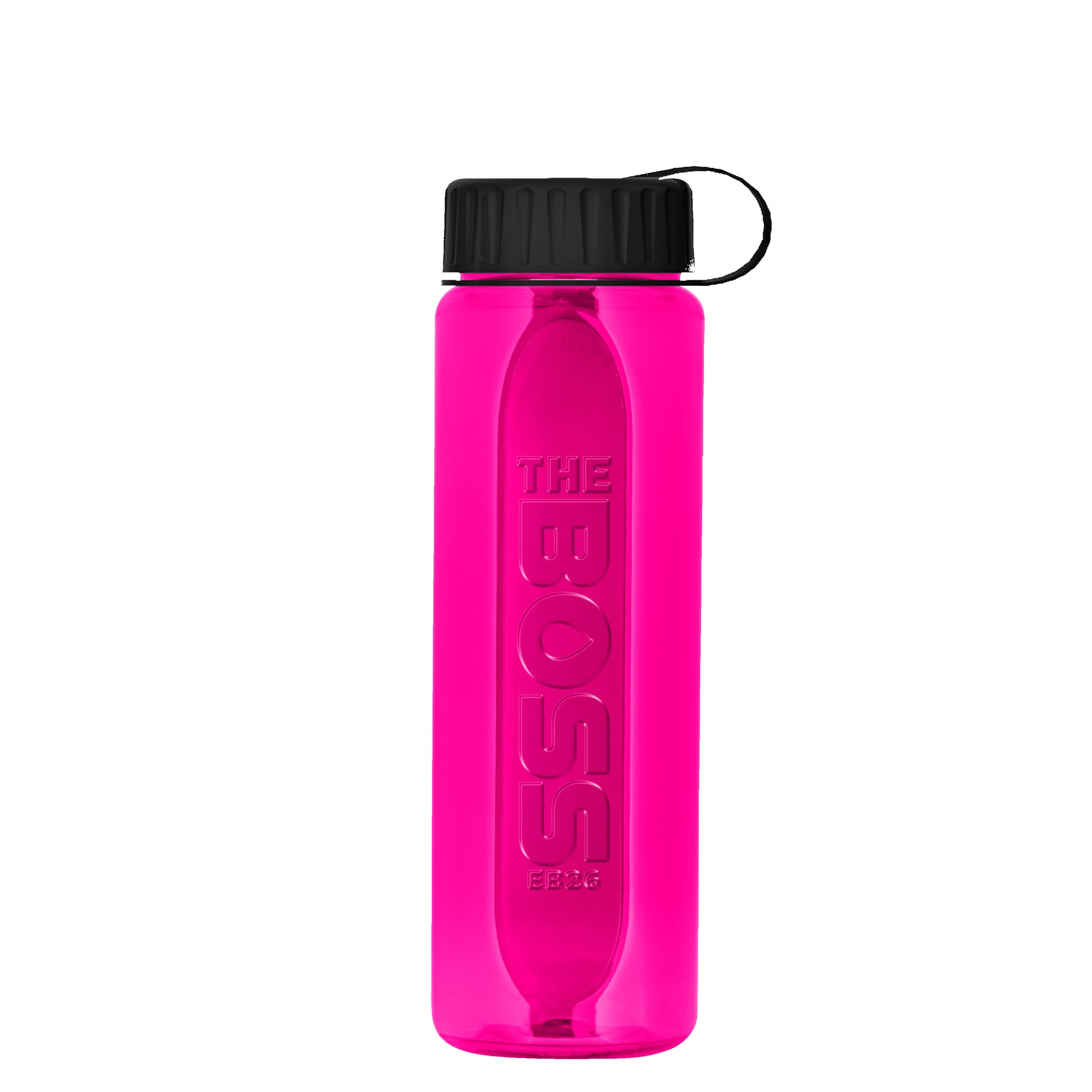 Picture of Garyline® Boss Embossed RPET Bottle with Tethered Lid - 26 oz.