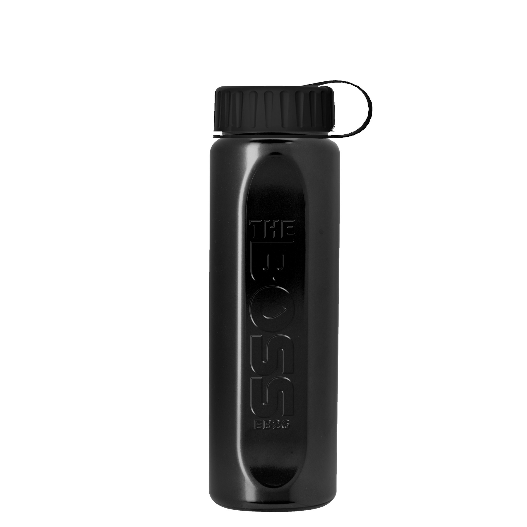 Picture of Garyline® Boss Embossed RPET Bottle with Tethered Lid - 26 oz.