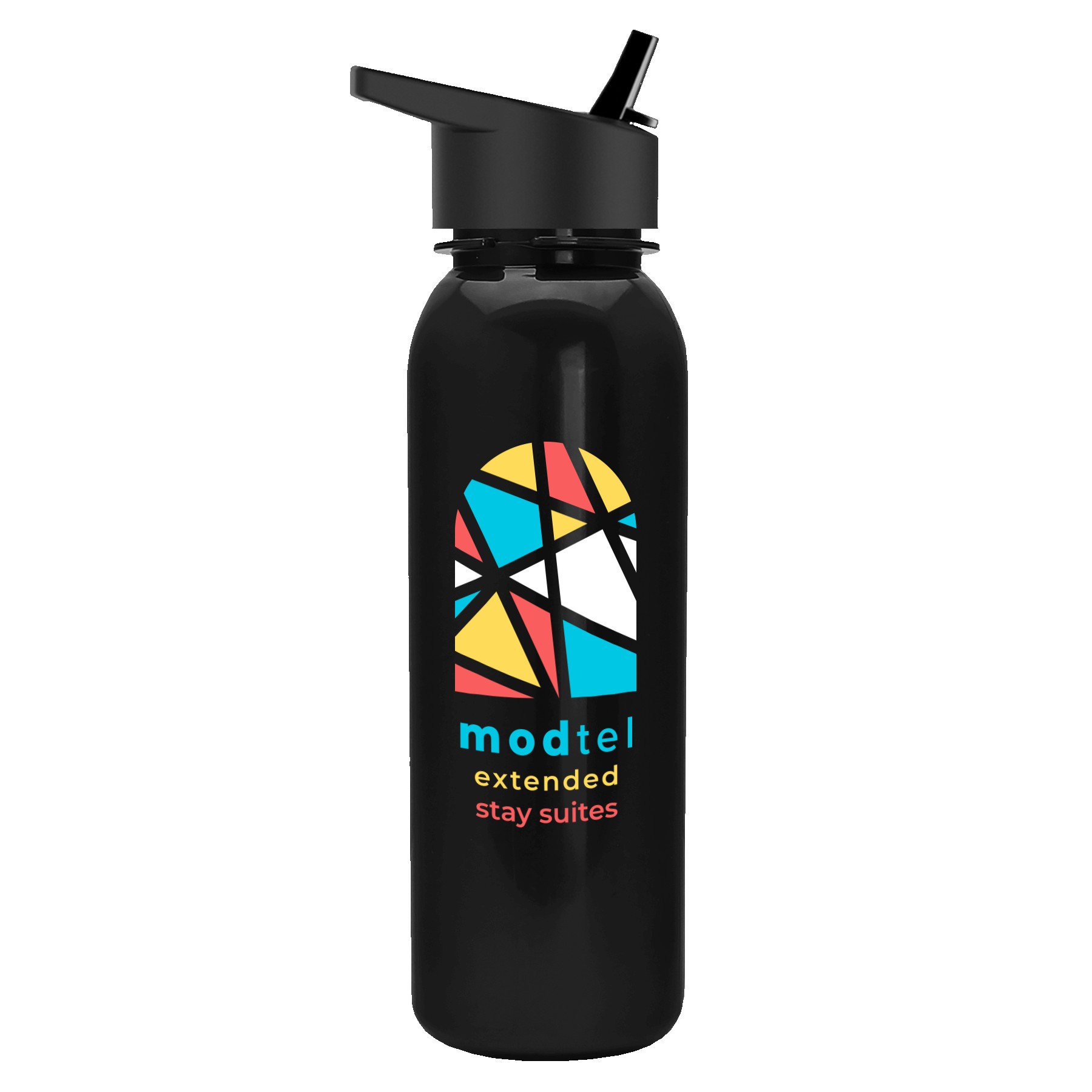Picture of Garyline® Terrain Metallike Bottle with Flip-Straw Lid - 24 oz.