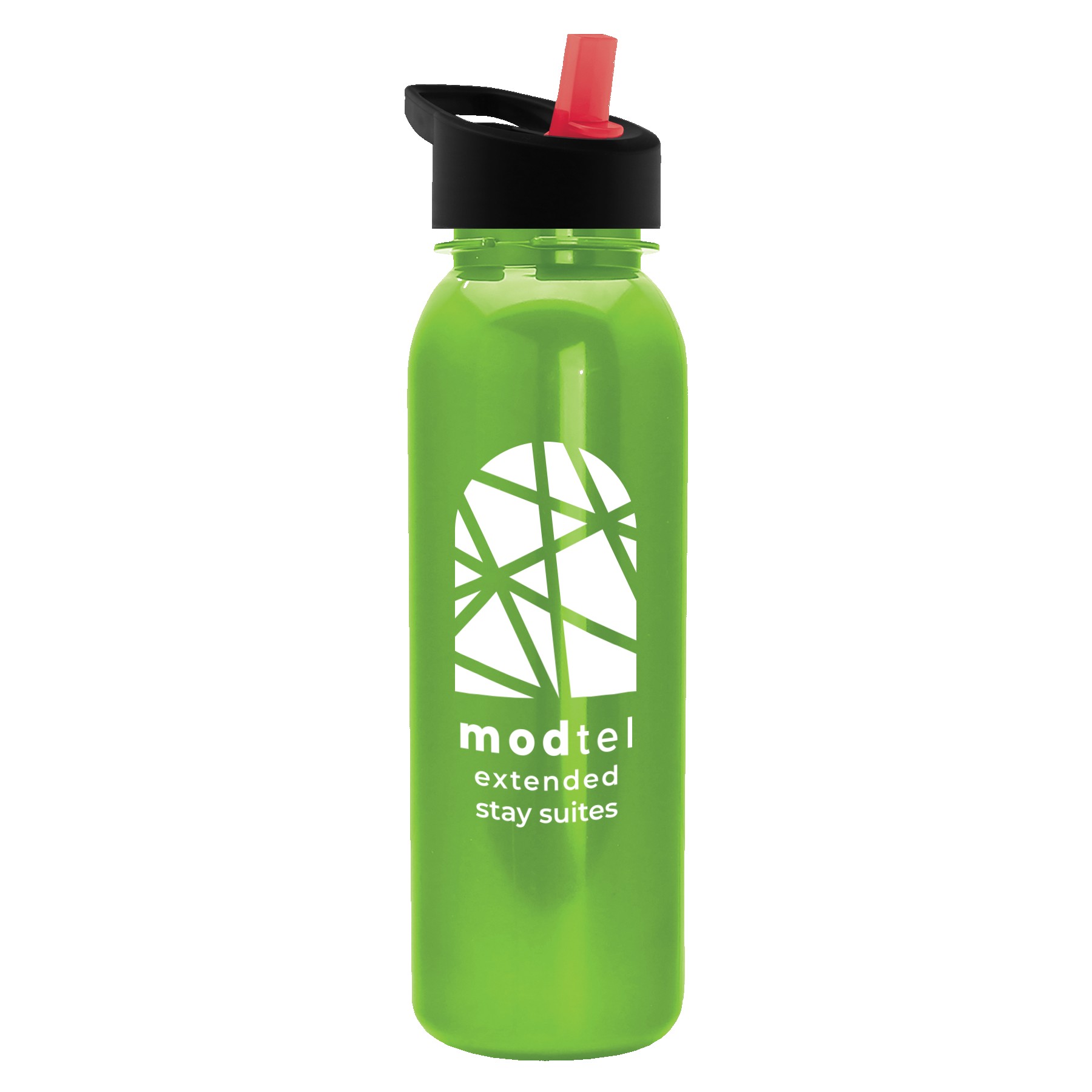 Picture of Garyline® Terrain Metallike Bottle with Flip-Straw Lid - 24 oz.