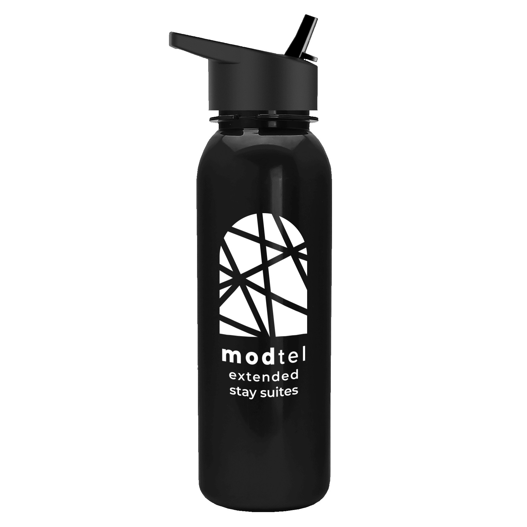 Picture of Garyline® Terrain Metallike Bottle with Flip-Straw Lid - 24 oz.